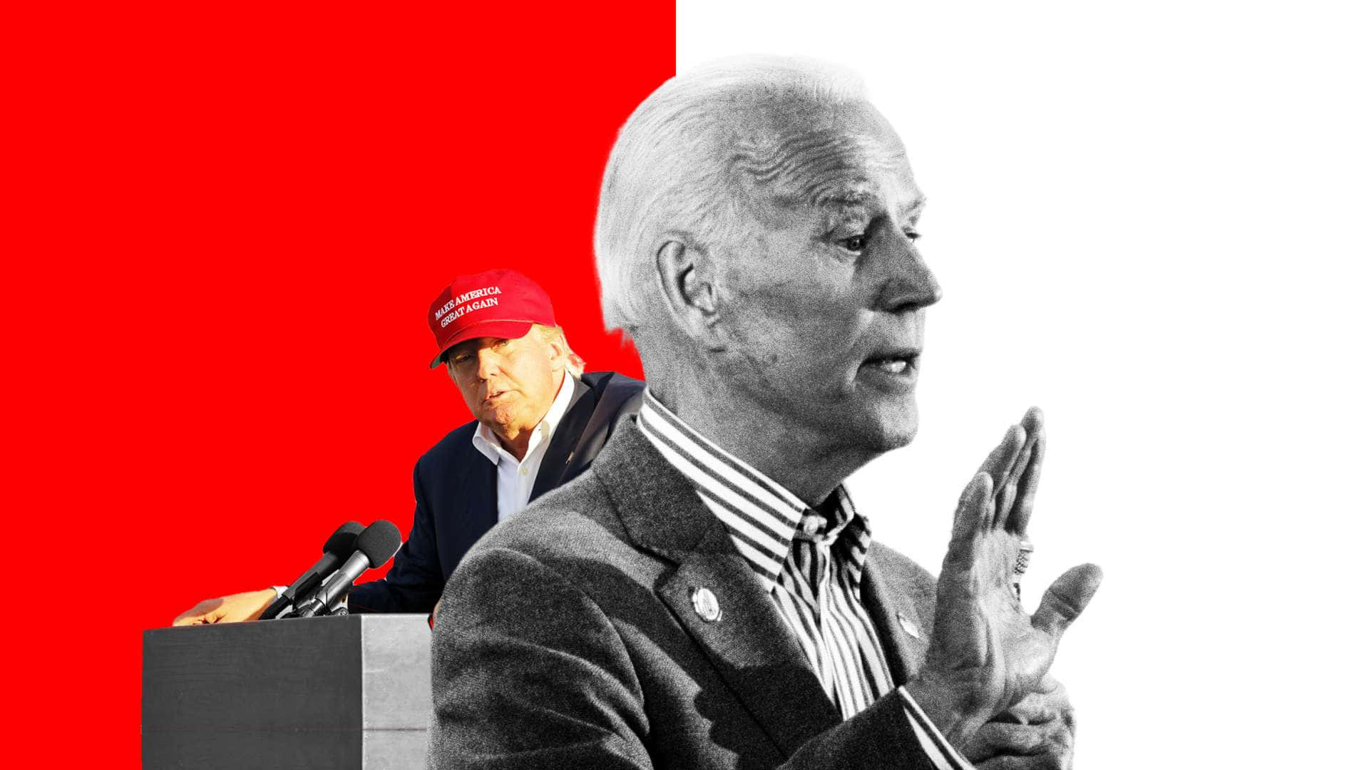 Republican Trump Versus Democratic Biden
