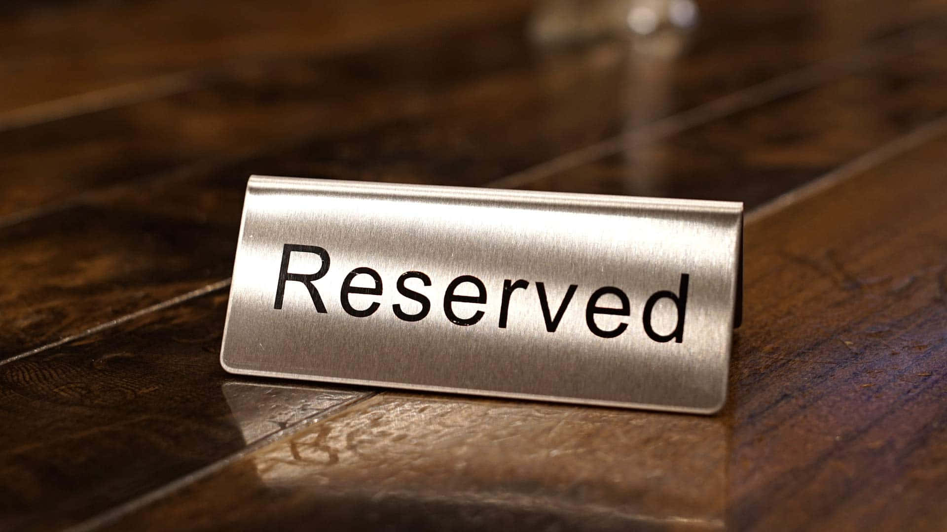 Reserved Metal Sign Background