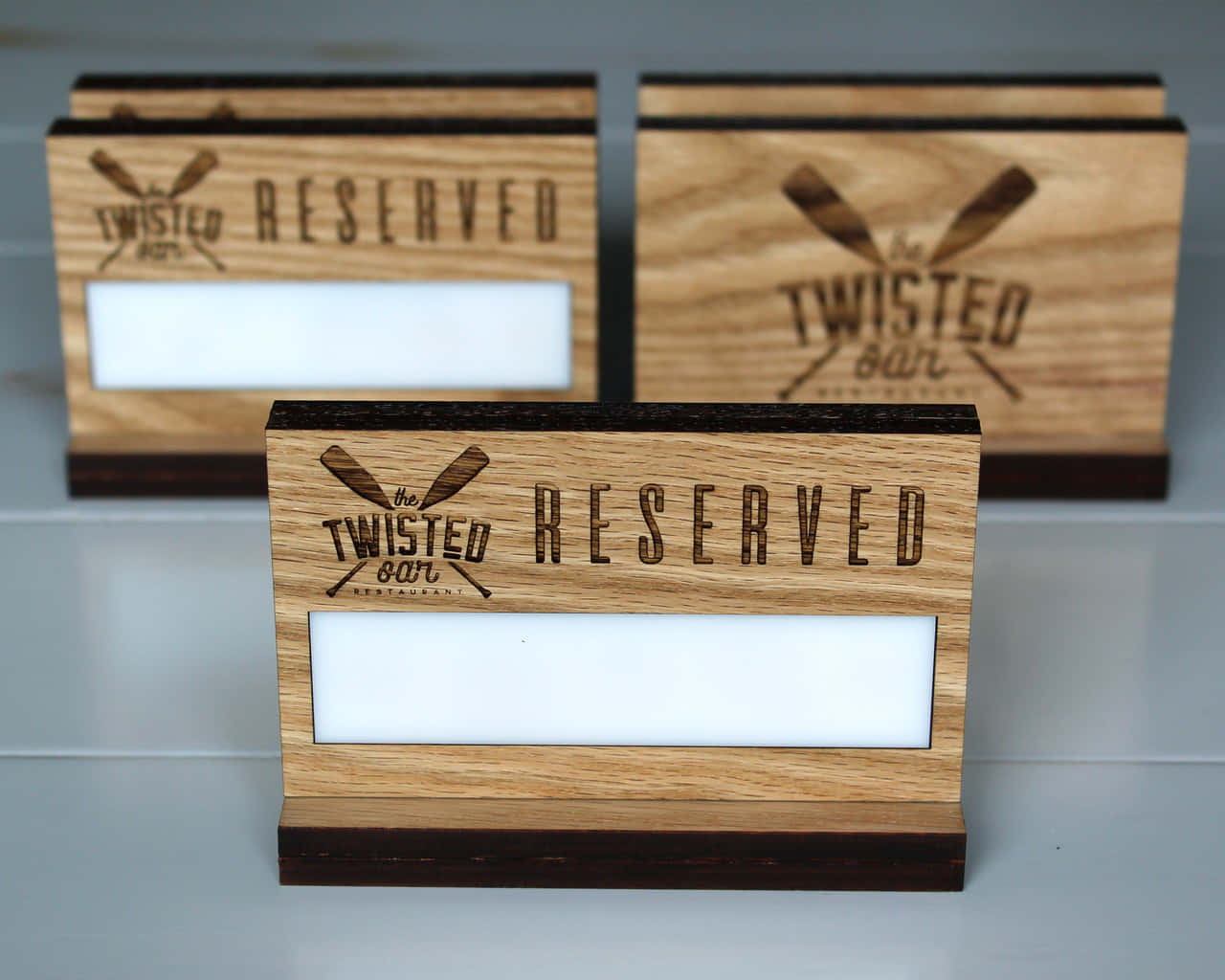 Reserved Sign Of Twisted Oar Restaurant Background