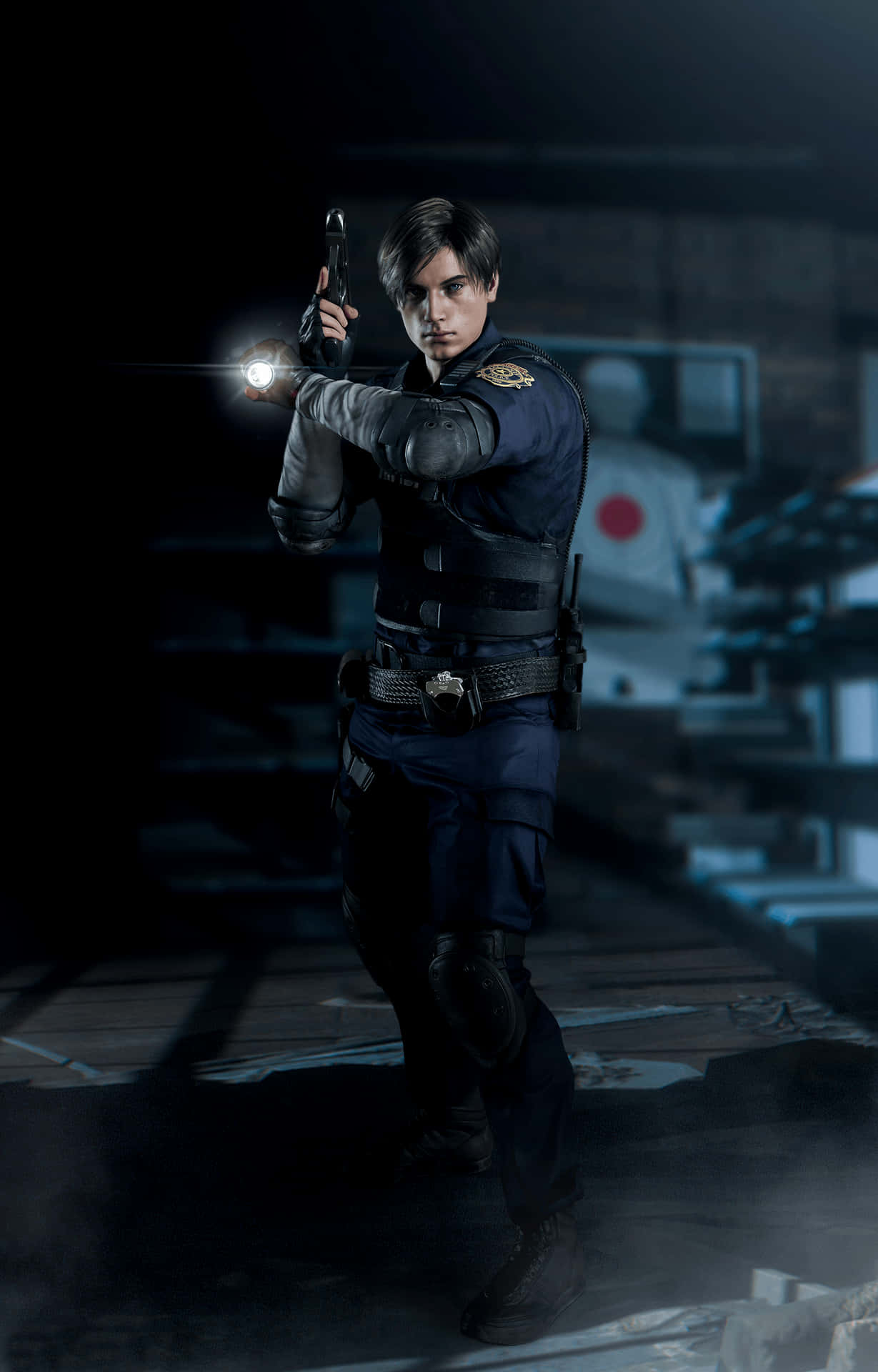 Resident Evil 2 Leon Phone Background