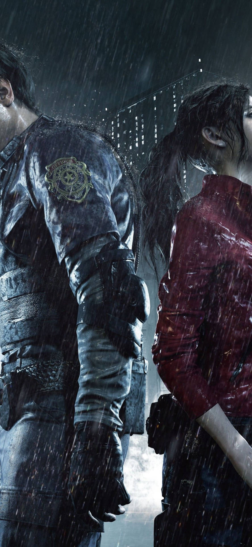 Resident Evil 2 Remake Claire And Leon Background