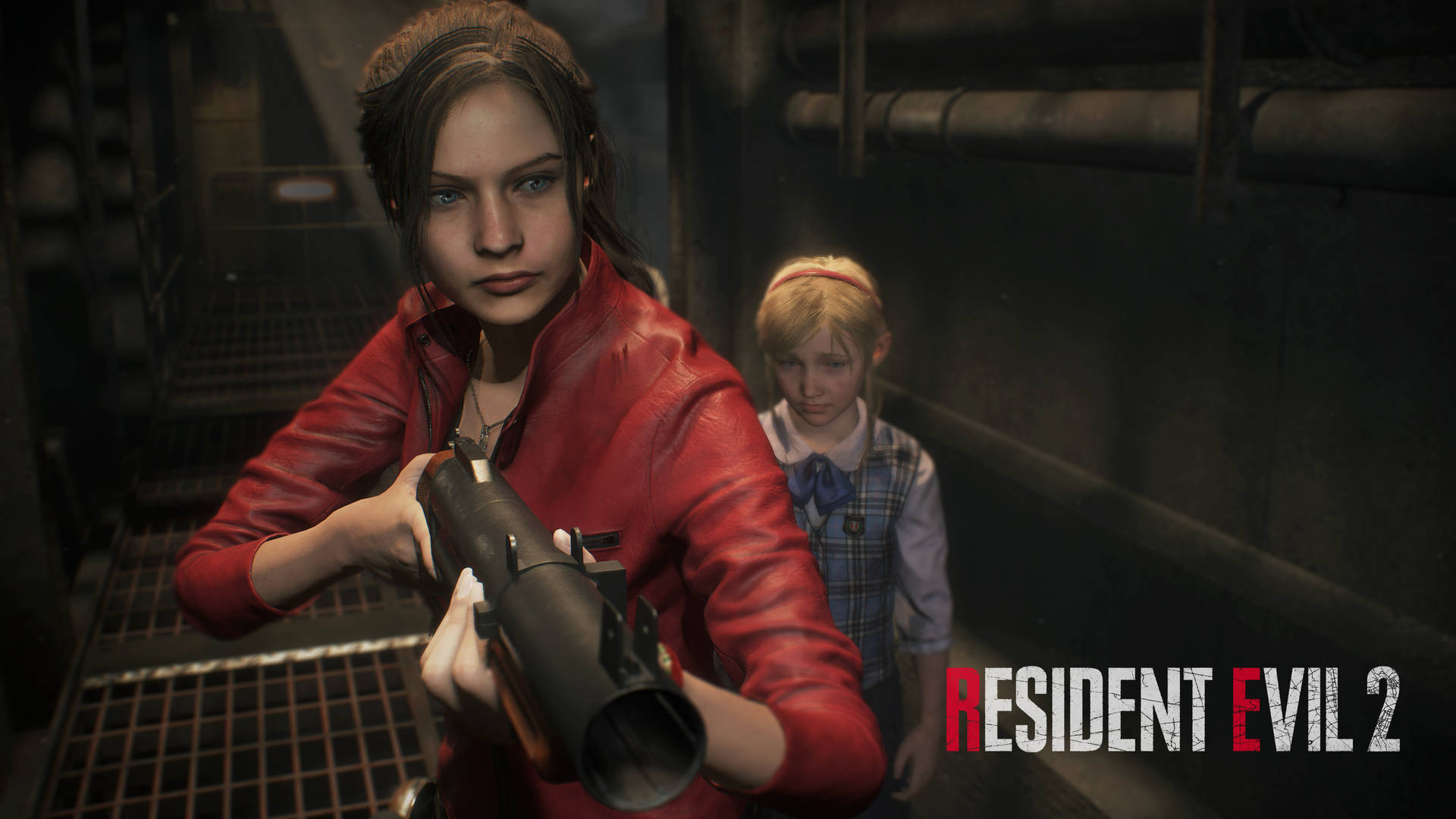 Resident Evil 2 Remake Ultra Hd Claire And Sherry Background