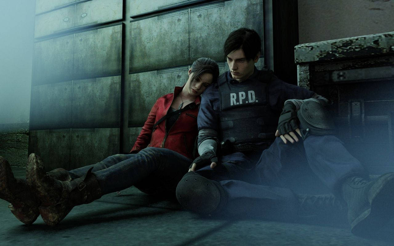 Resident Evil 2 Tired Claire And Leon
