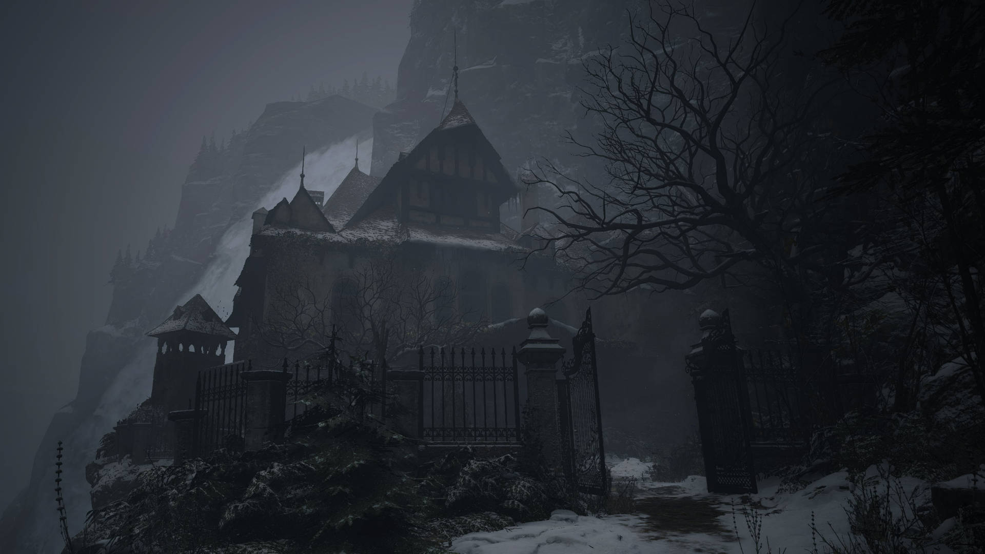 Resident Evil 8 Dark Village Background