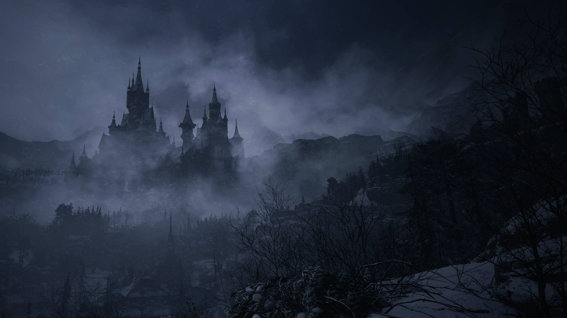 Resident Evil 8: Village Castle Dimitrescu Background