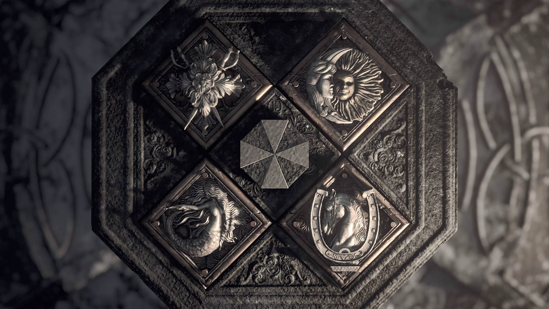 Resident Evil 8: Village Four Houses Background