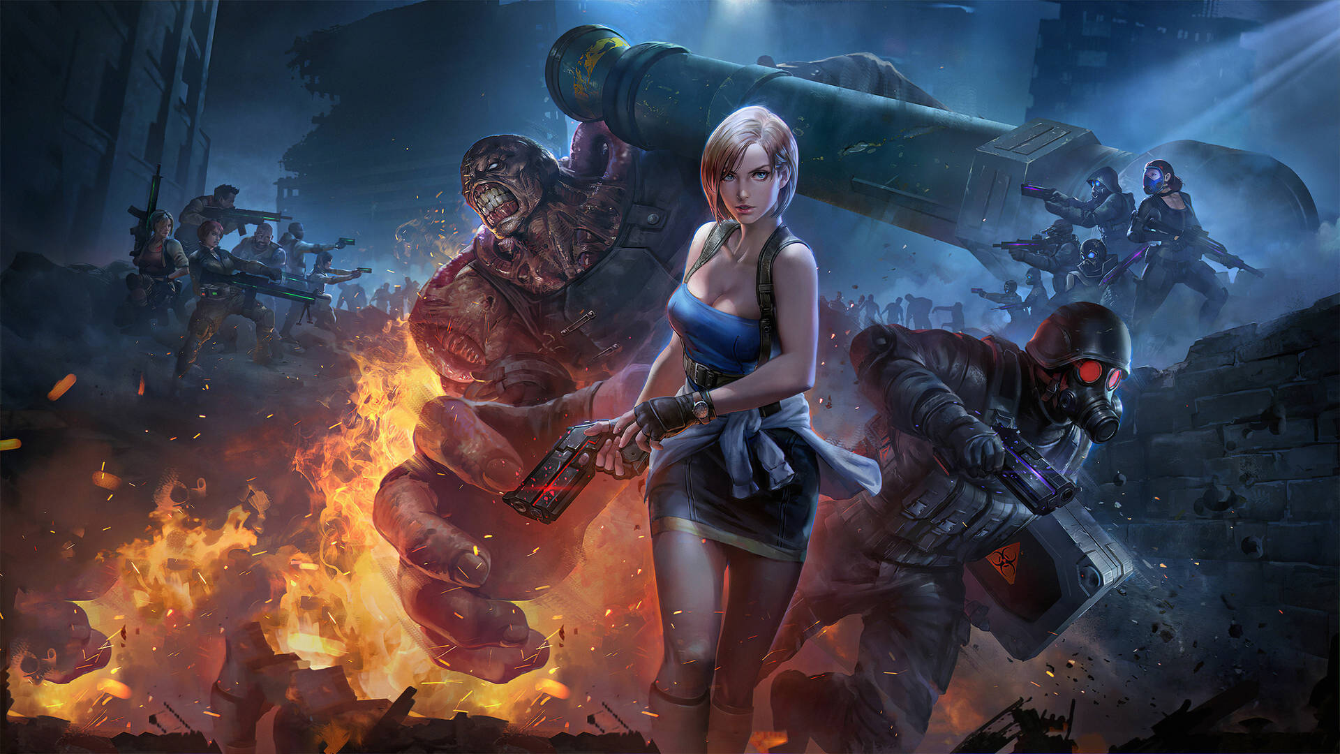 Resident Evil Biohazard Horror Game Series Jill Valentine Background