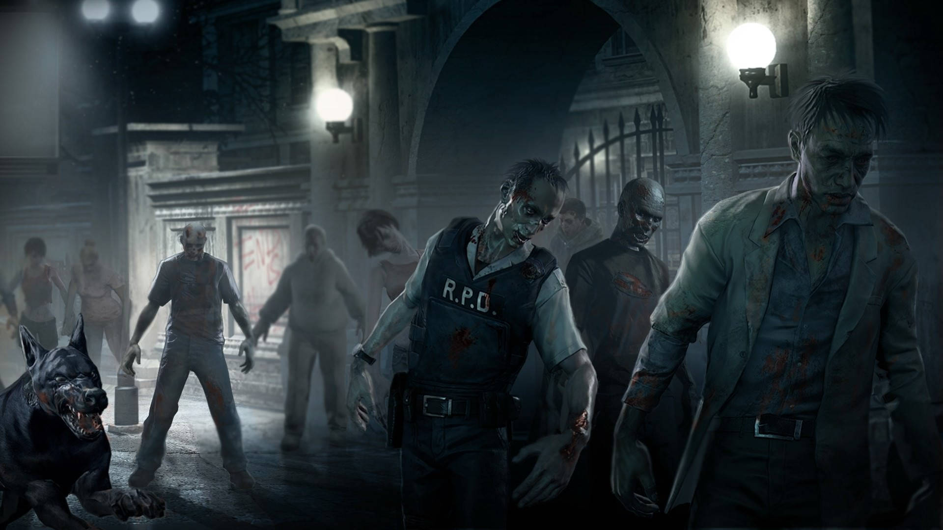 Resident Evil Game Zombie Background
