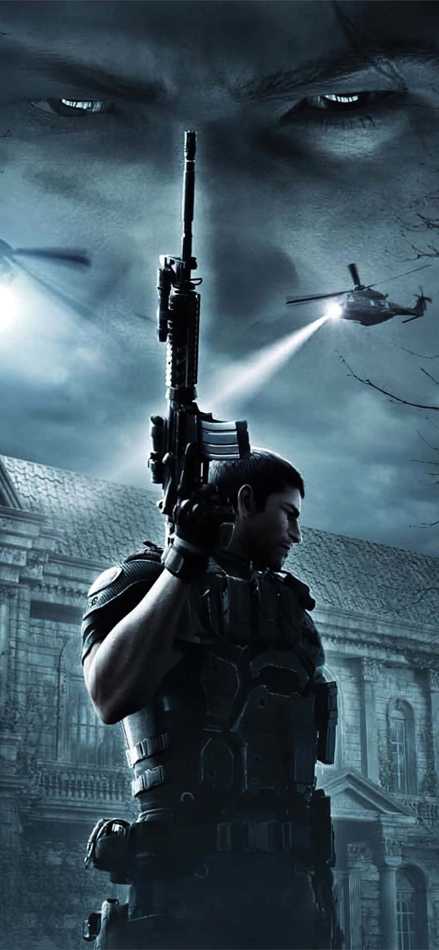 Resident Evil Iphone Man With Helicopters