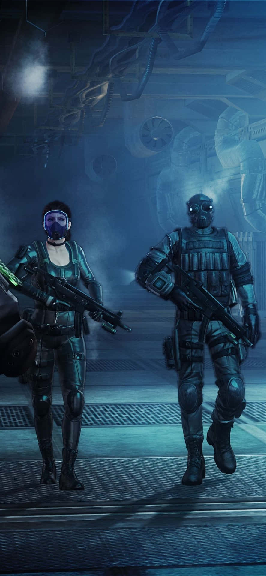 Resident Evil Iphone Soldiers In Dark Room