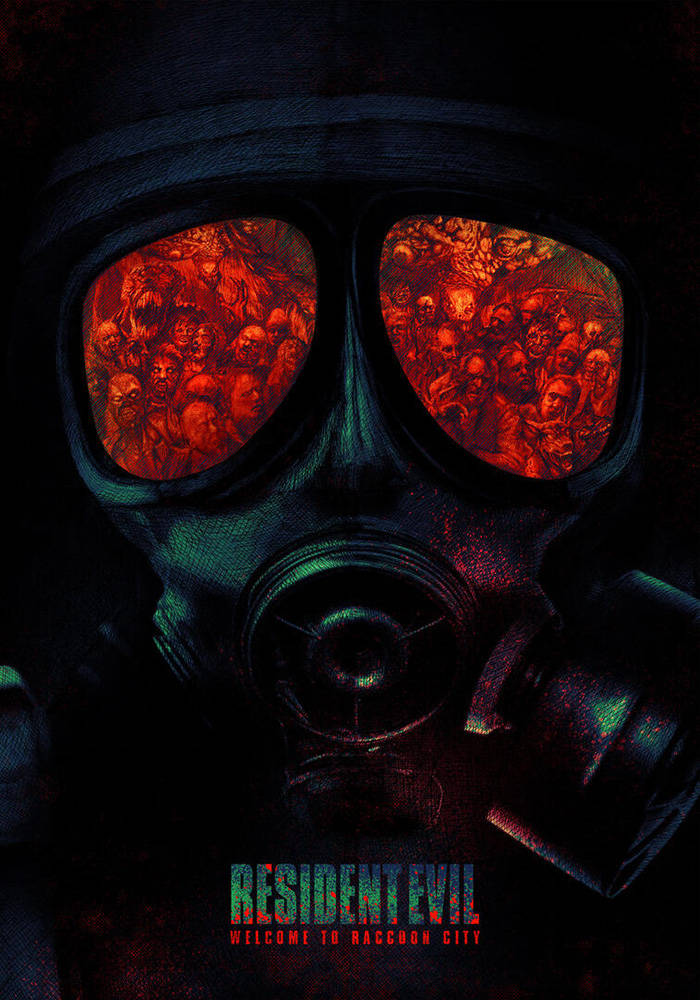 Resident Evil Welcome To Raccoon City Hazmat Mask Background