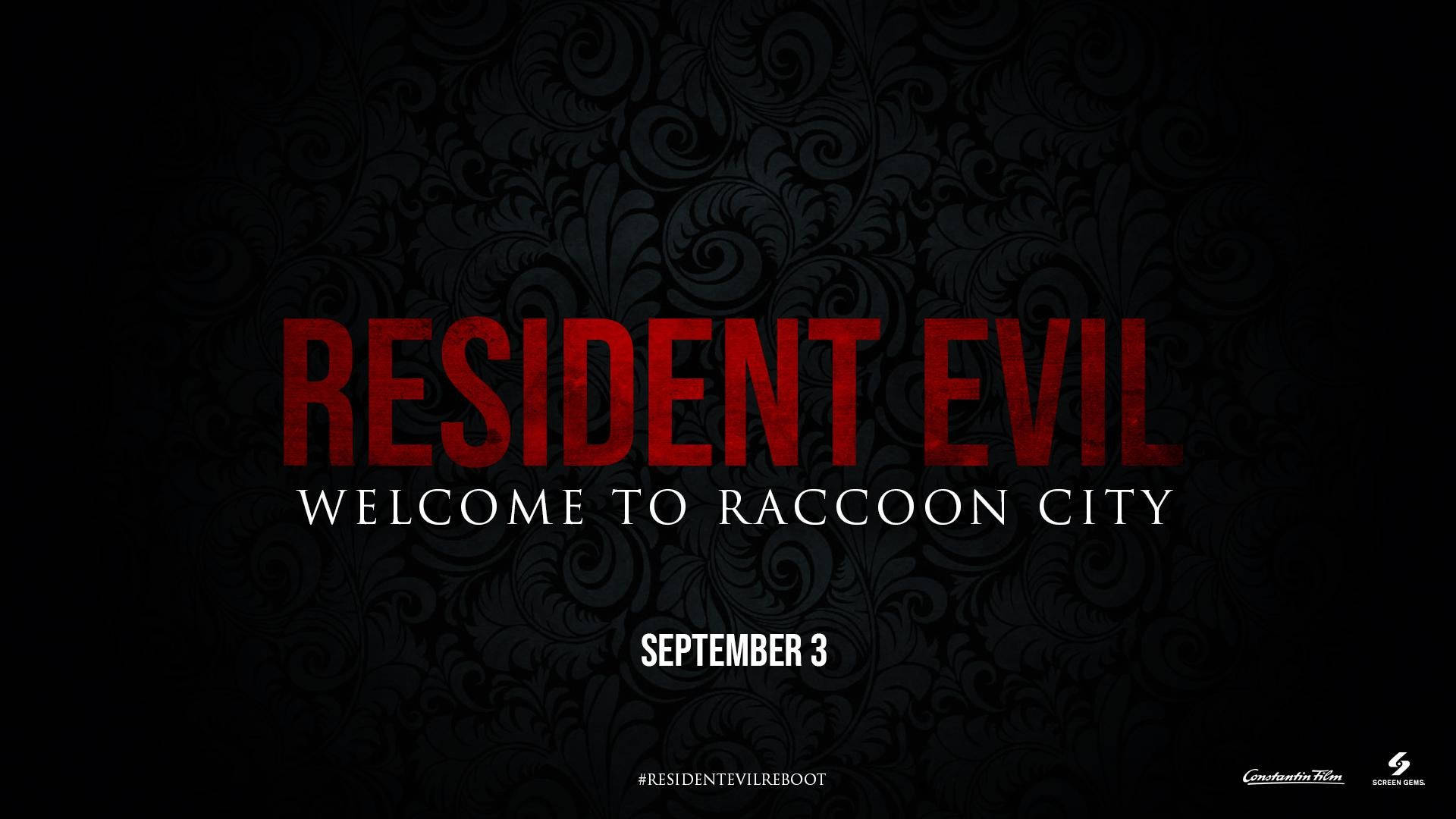 Resident Evil Welcome To Raccoon City Lettering Background