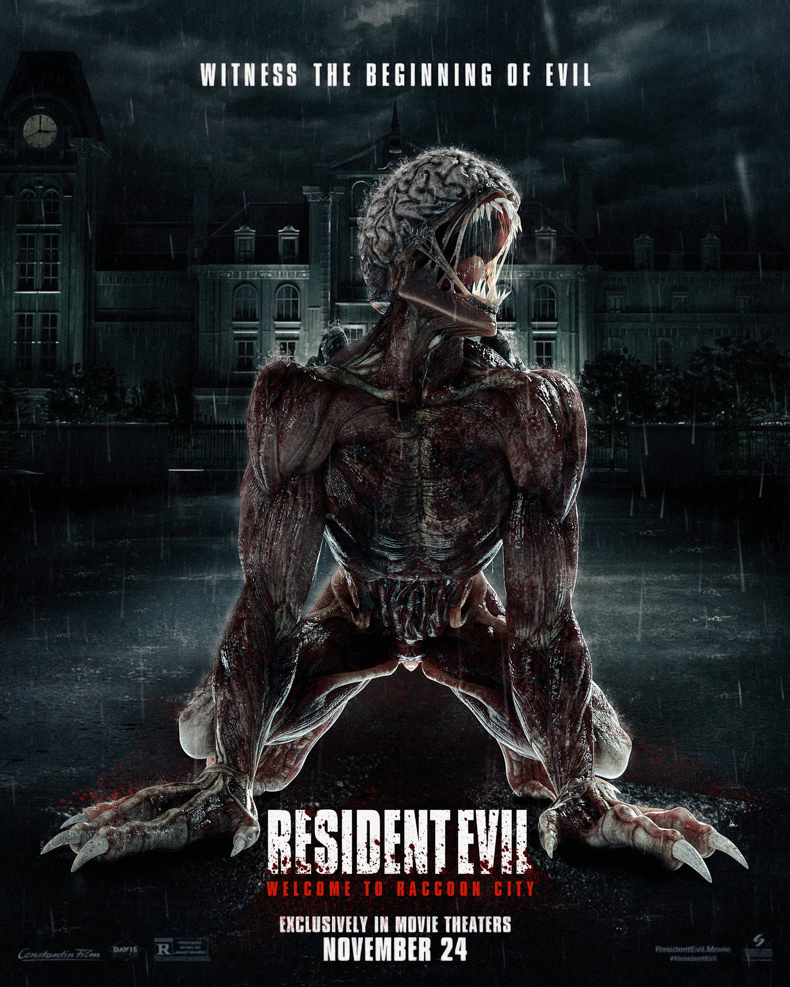 Resident Evil Welcome To Raccoon City Licker Zombie Background