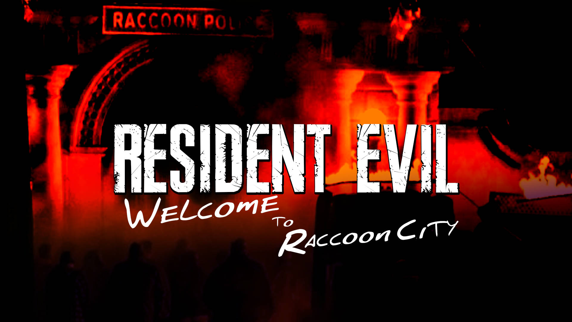 Resident Evil Welcome To Raccoon City Monochrome Background