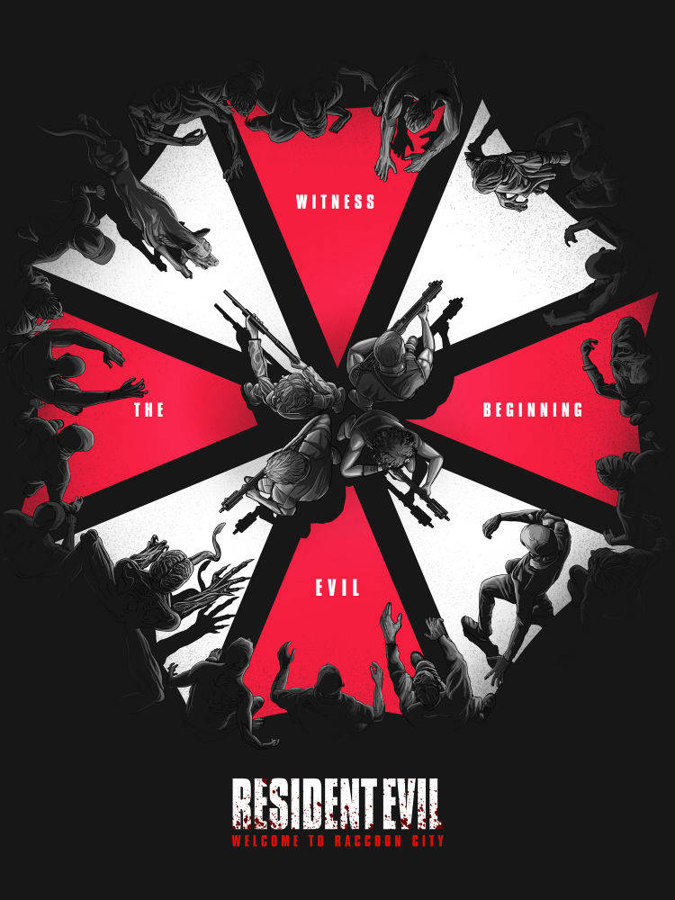 Resident Evil Welcome To Raccoon City Umbrella Background