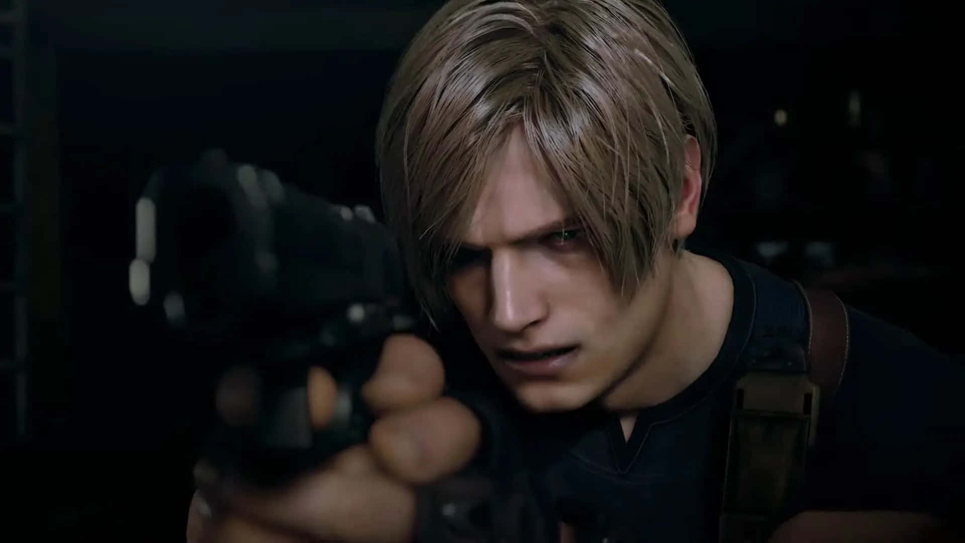Resident Evil2 Remake Leon Aiming Background