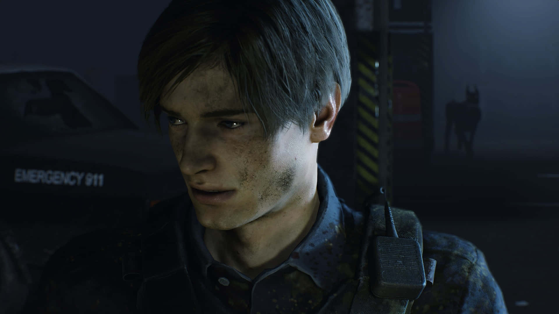 Resident Evil2 Remake Leon Kennedy Background