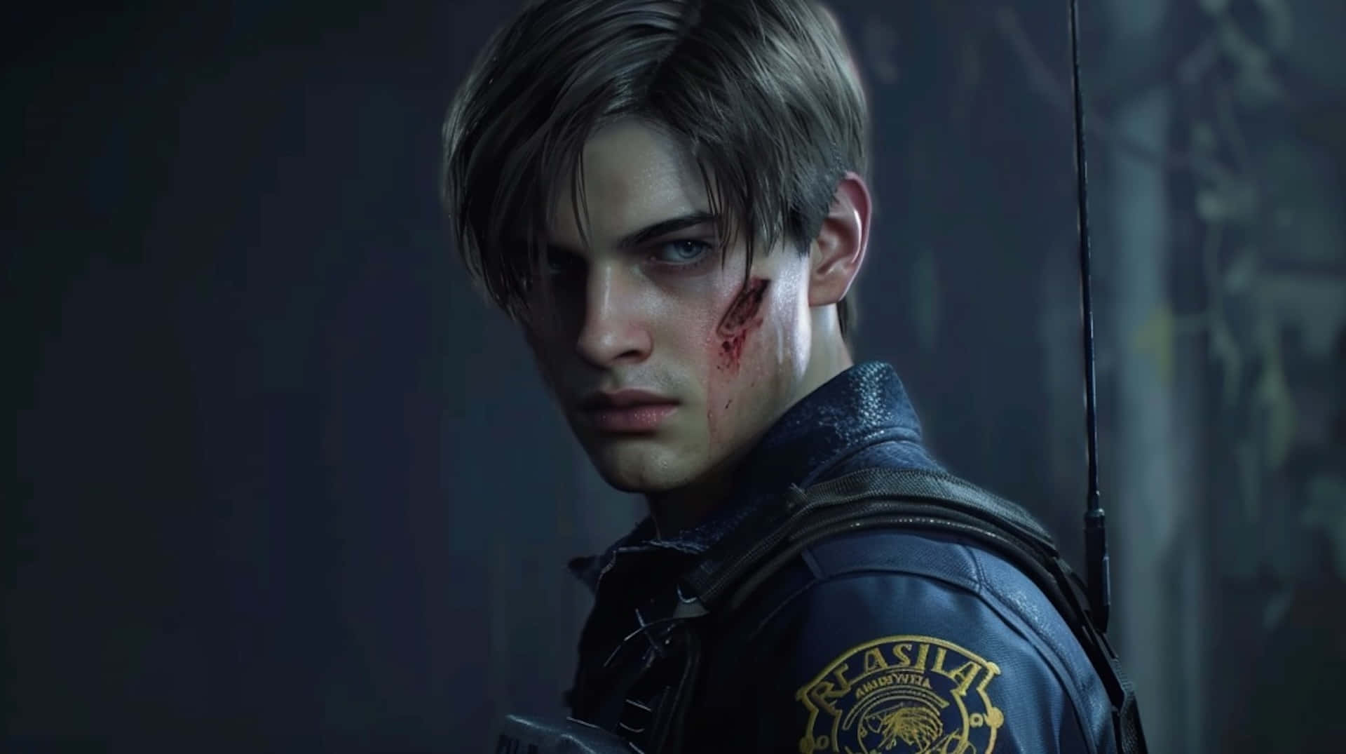 Resident Evil2 Remake Leon Kennedy Background