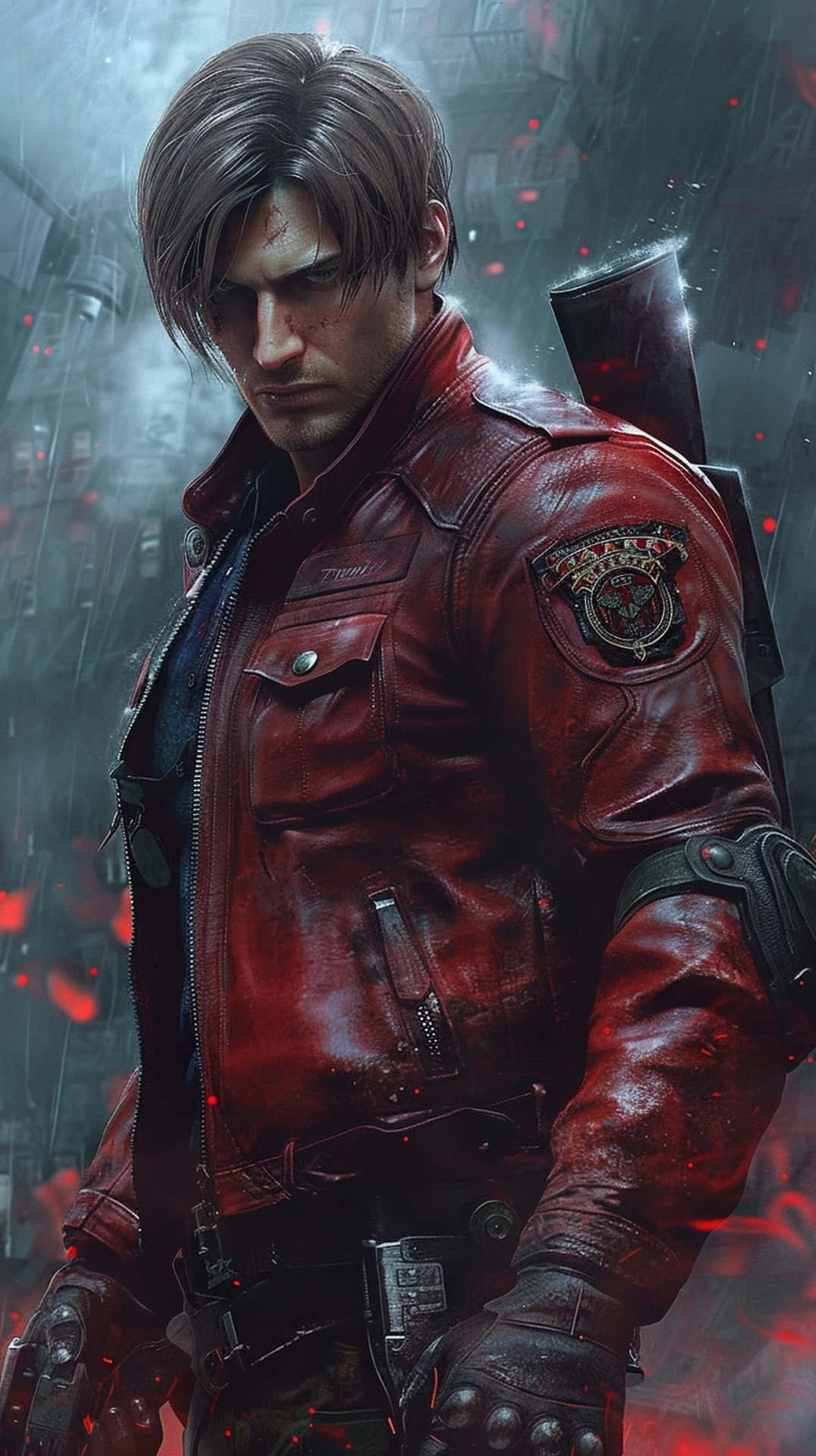 Resident Evil2 Remake Leonin Action Background