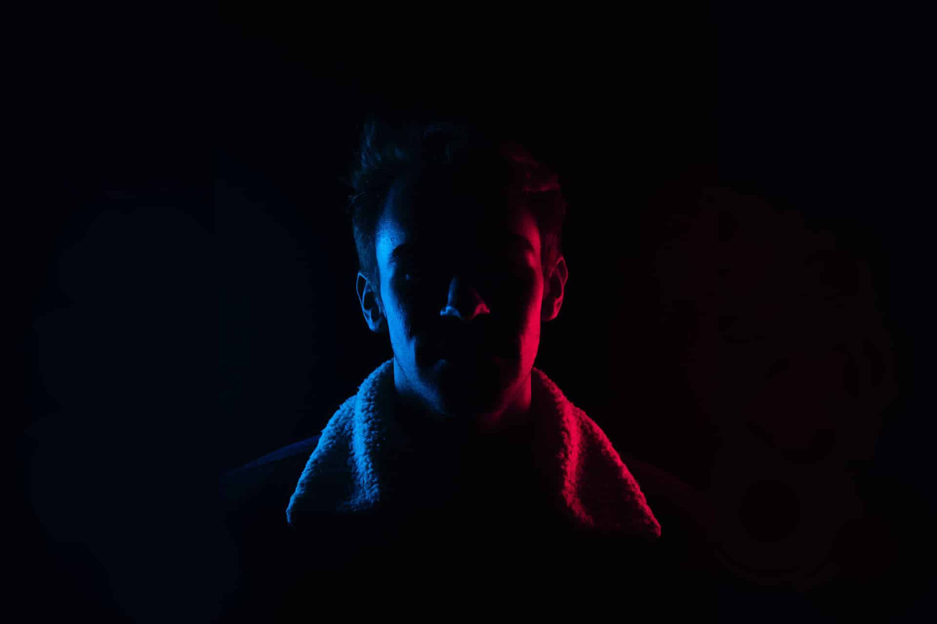 Resilient Man In The Dark Background