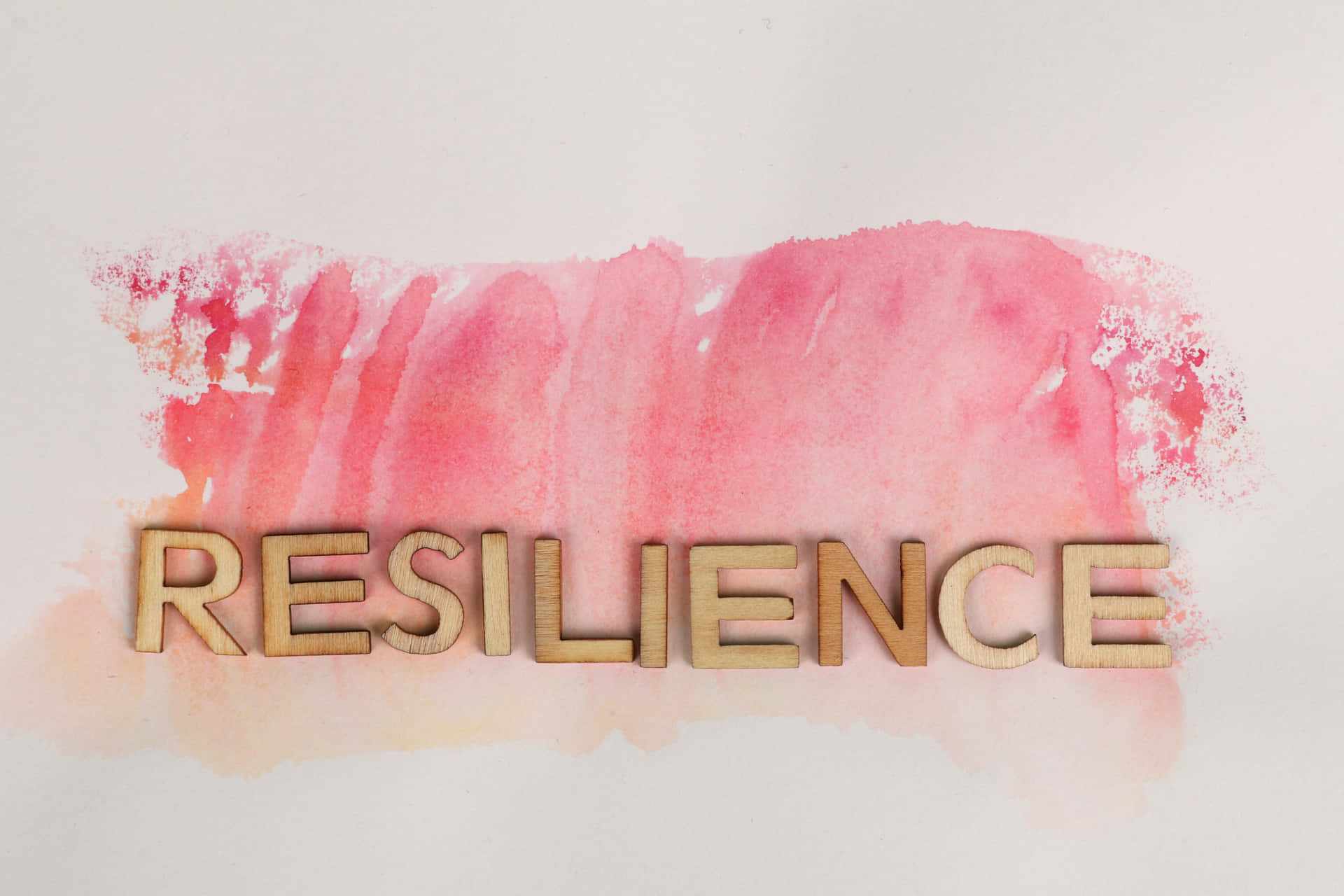 Resilient Reminder In Gold Text Background