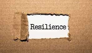 Resilient Reminder Under A Piece Of Cardboard Background