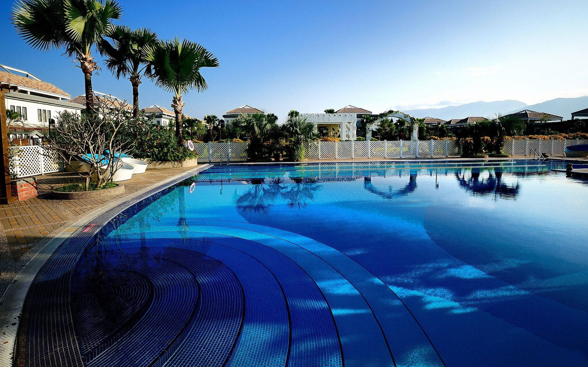 Resort Swimming Pool Background