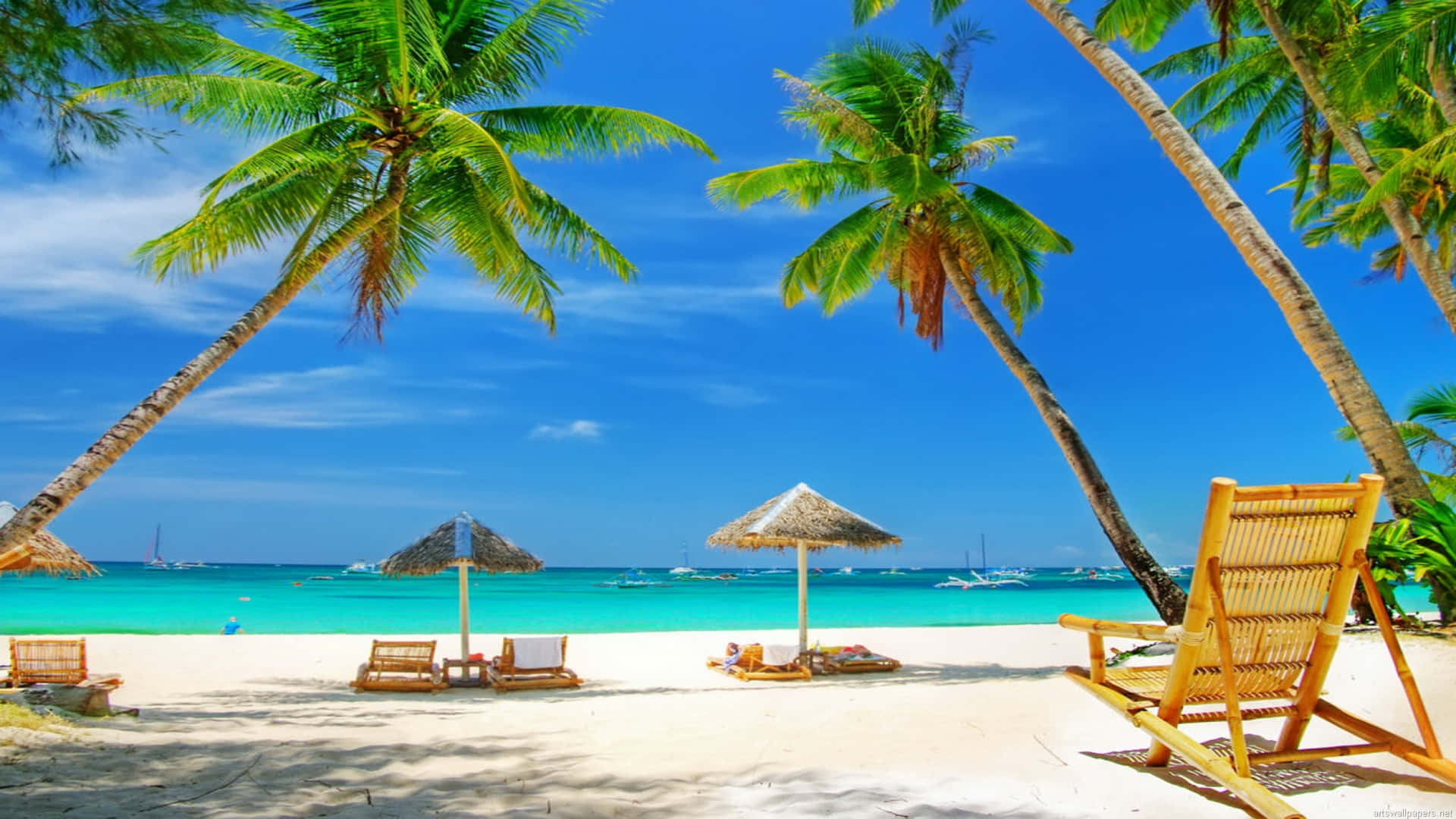 Rest And Relaxation By A Tropical Beach