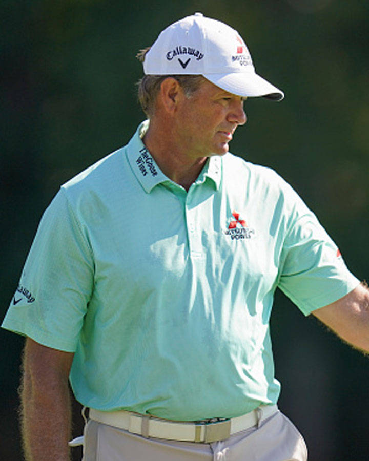 Retief Goosen In Light Green Shirt