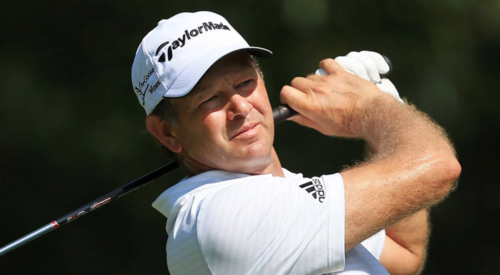 Retief Goosen Showcasing His Swing