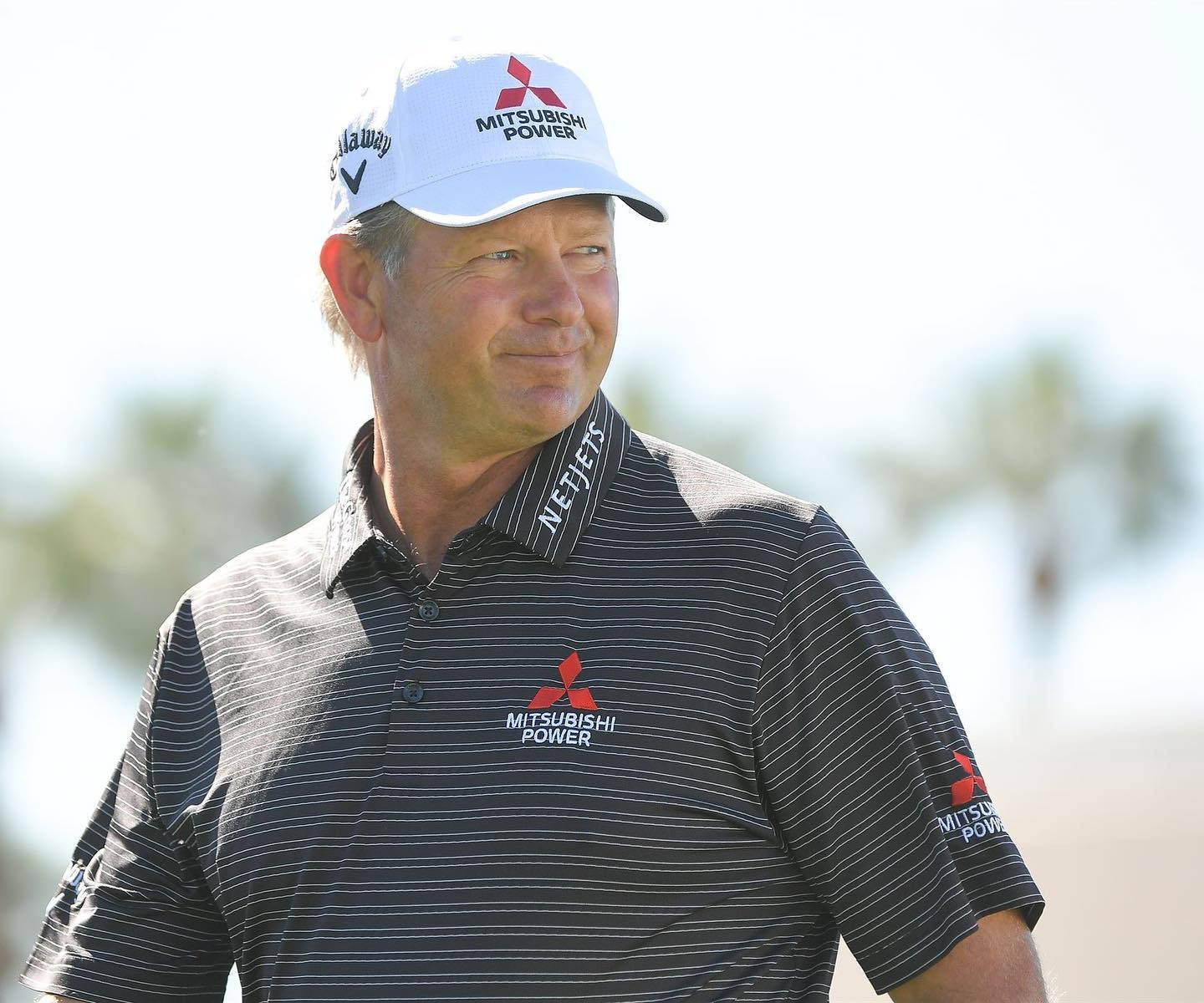 Retief Goosen Wearing Mitsubishi Power Shirt