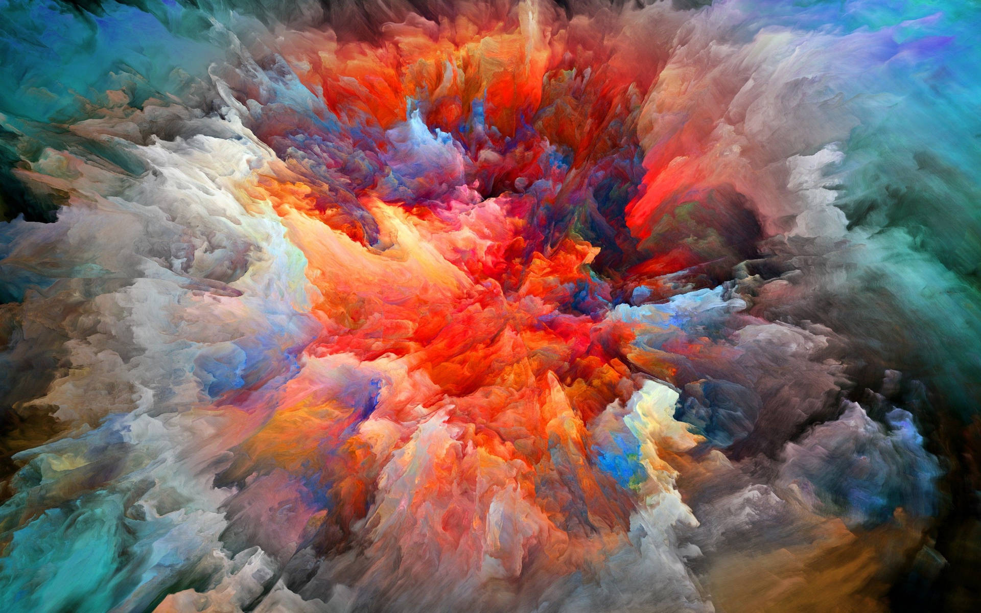 Retina Macbook Paint Explosion Background