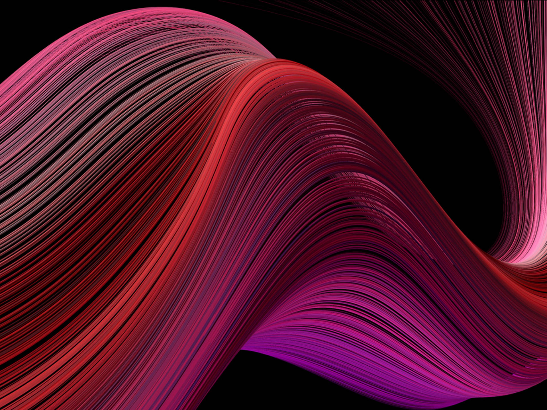 Retina Macbook Red Waves Background