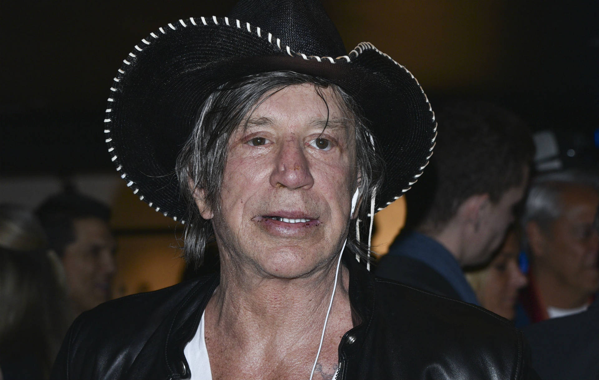 Retired Boxer Mickey Rourke At A Documentary Screening Background