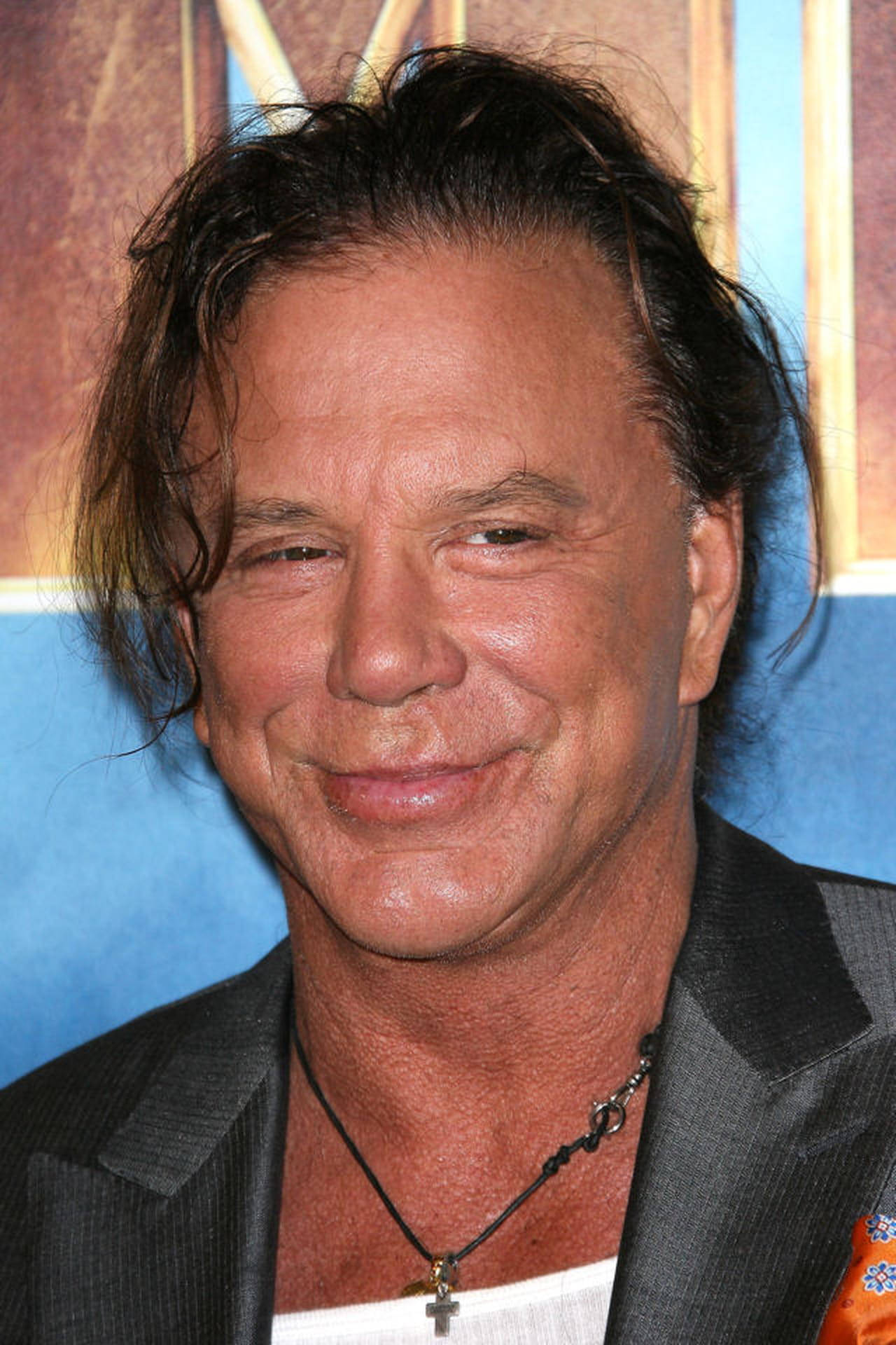 Retired Boxer Mickey Rourke At Iron Man 2 Photocall