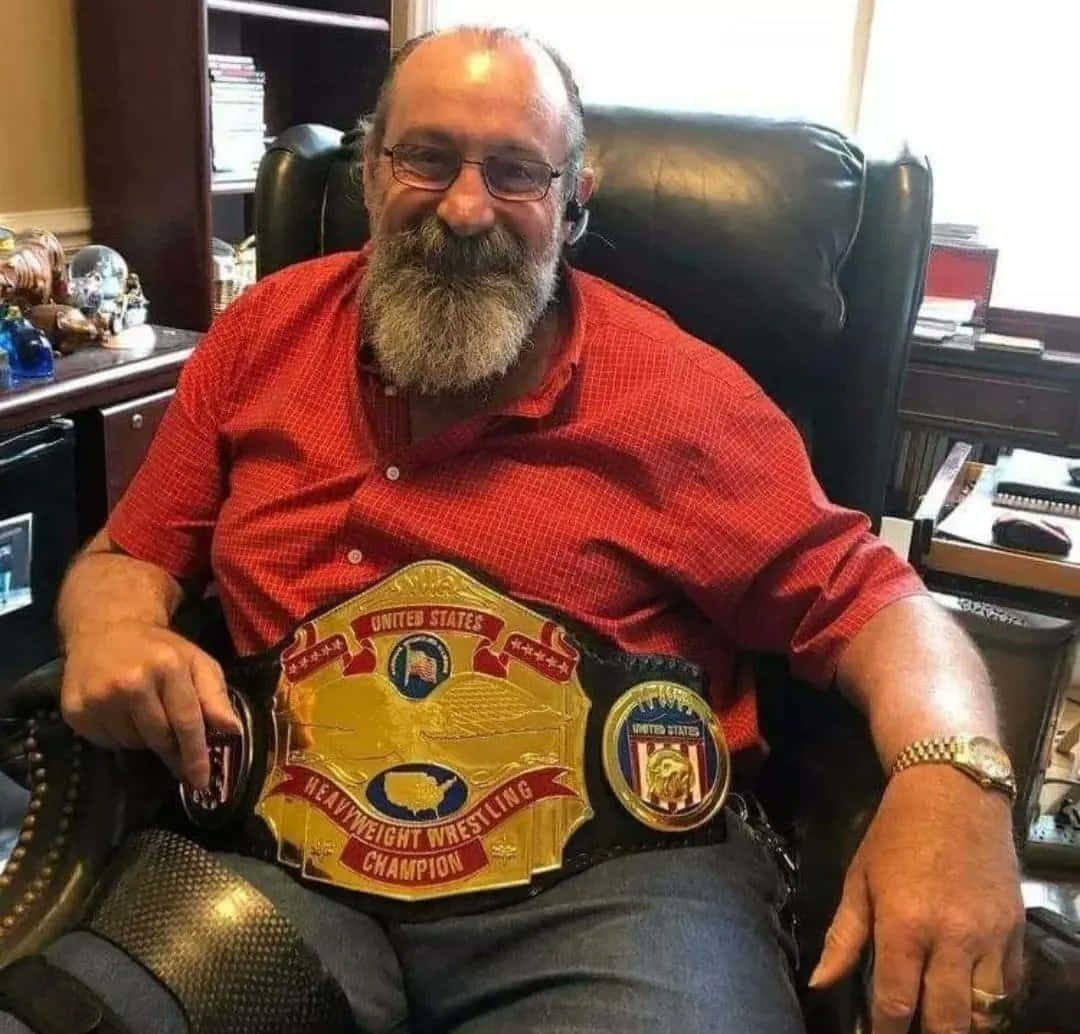 Retired Pro Wrestler Magnum Ta Proudly Showcasing His Nwa Us Title Belt