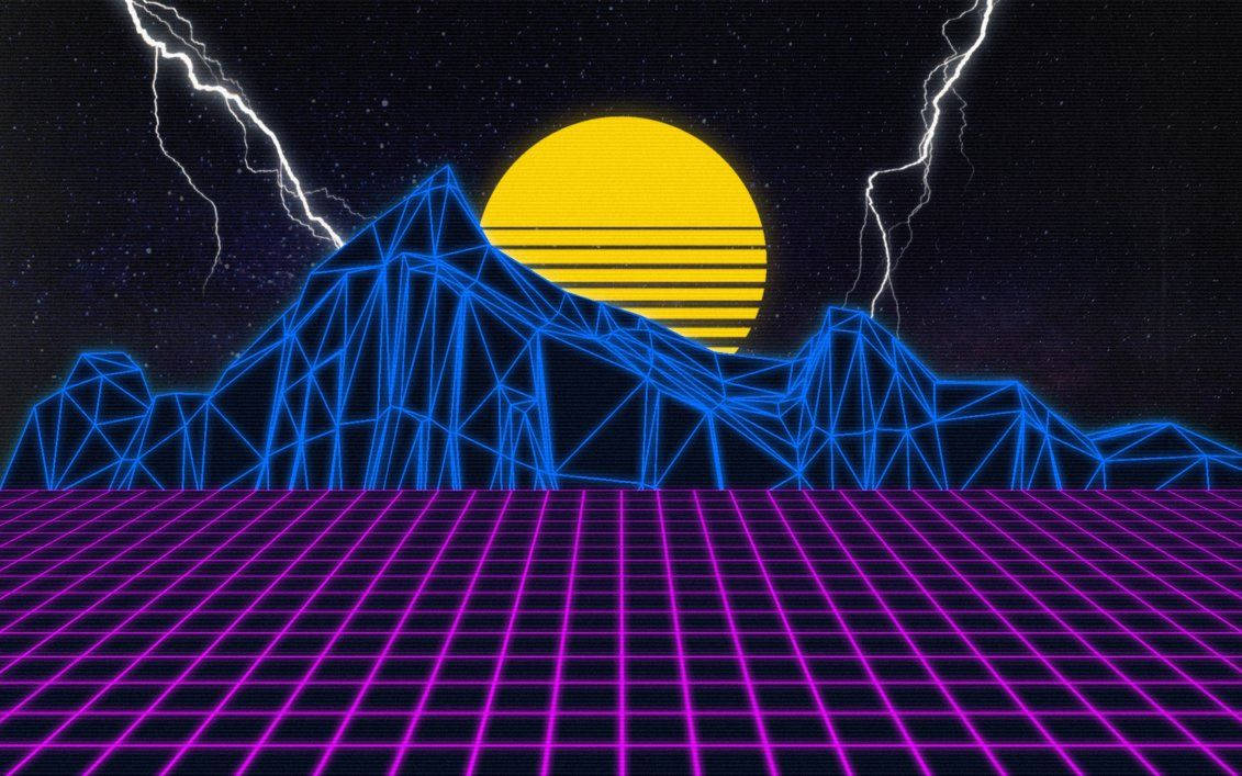 Retro 80s Gaming Background Background