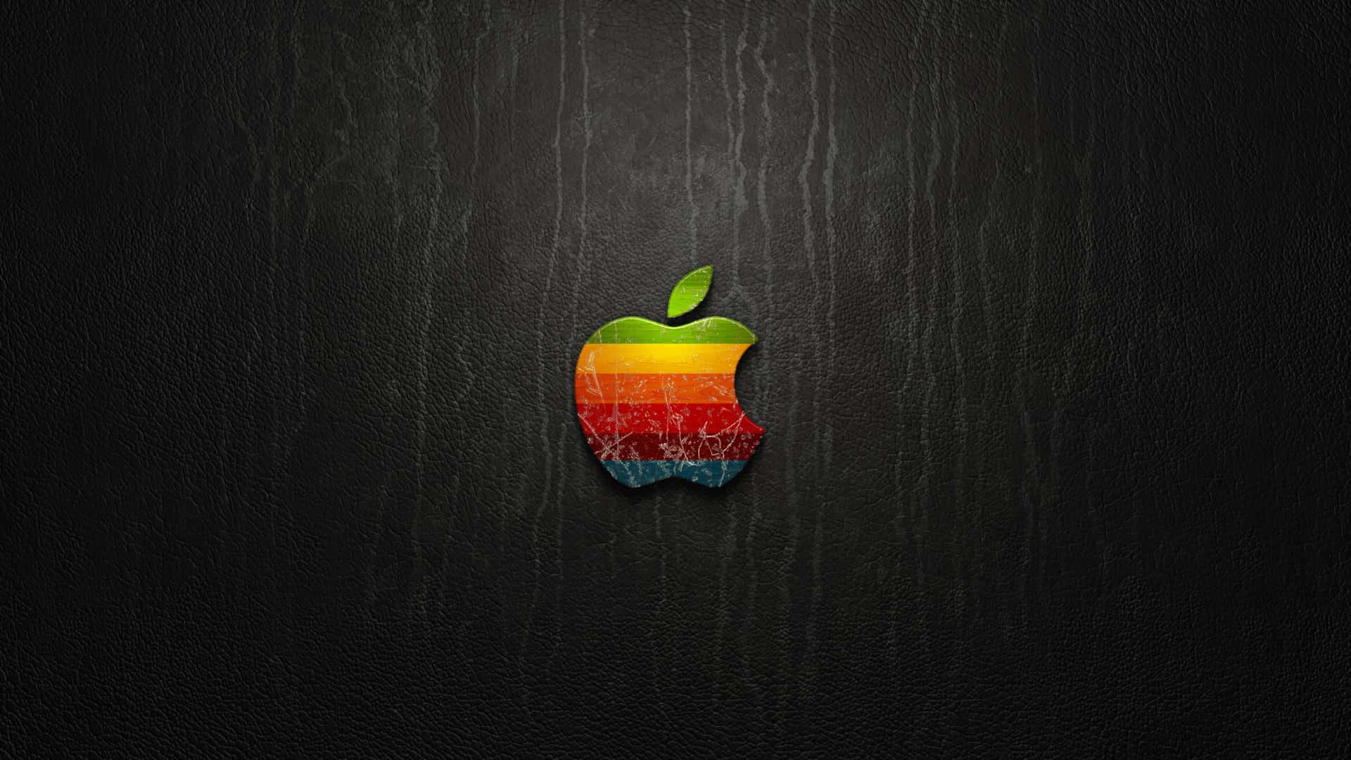 Retro Apple Logo 1920 X 1080 Background