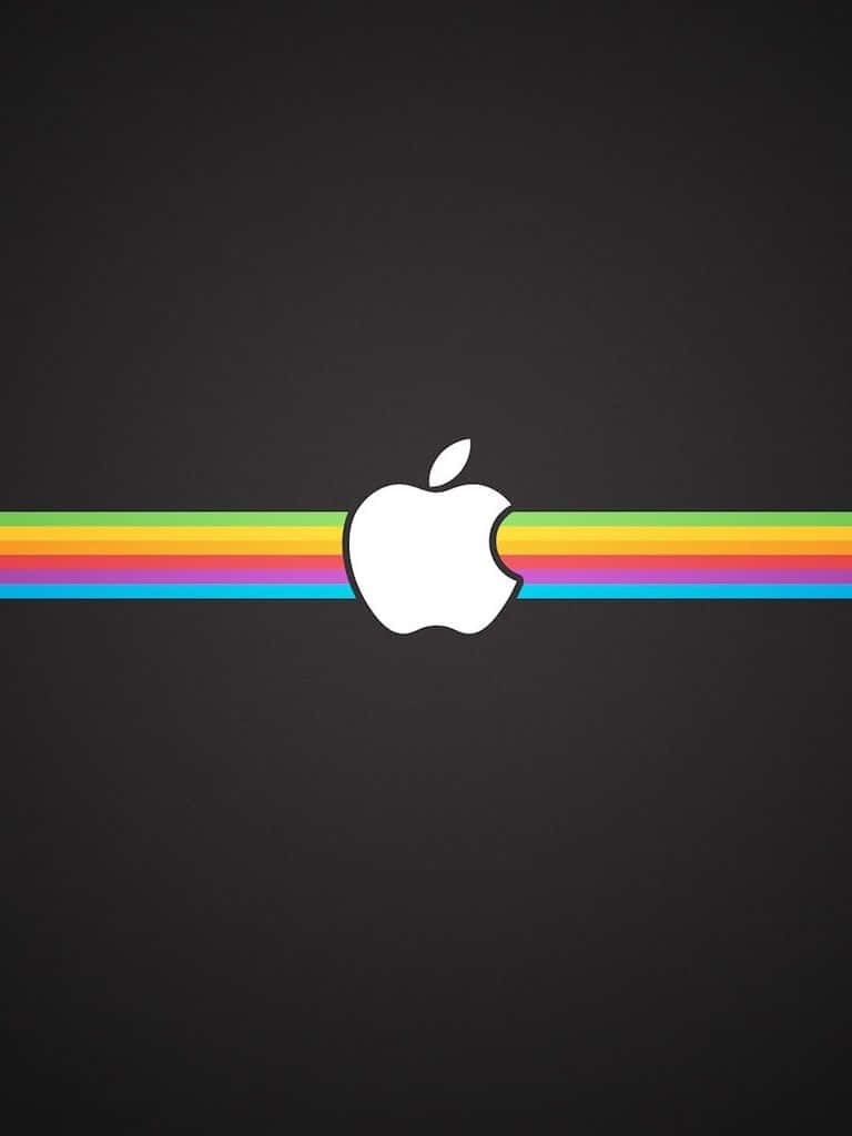 Retro Apple Logo Background