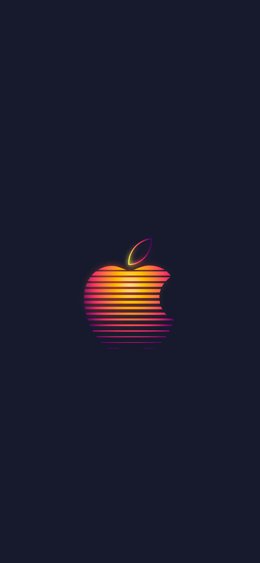 Retro Apple Logo Background