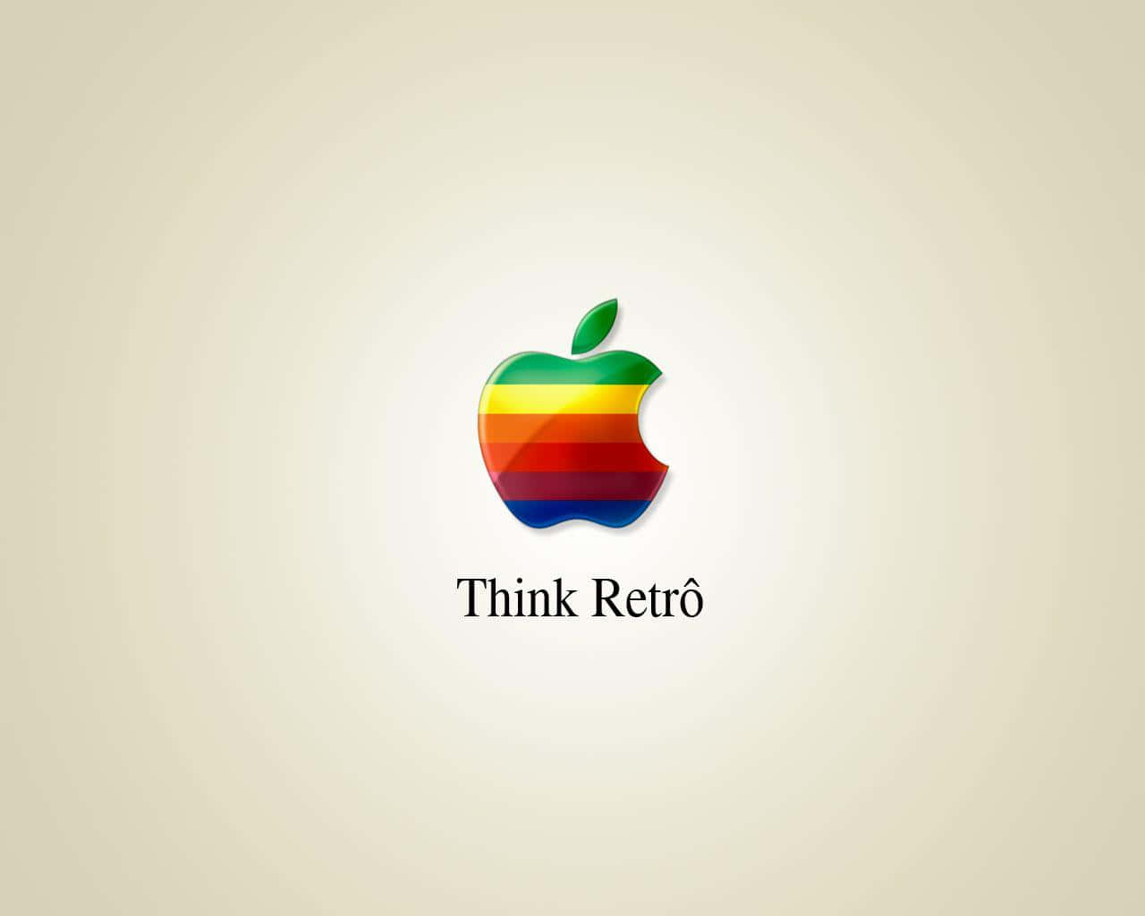 Retro Apple Logo Wallpaper. Background