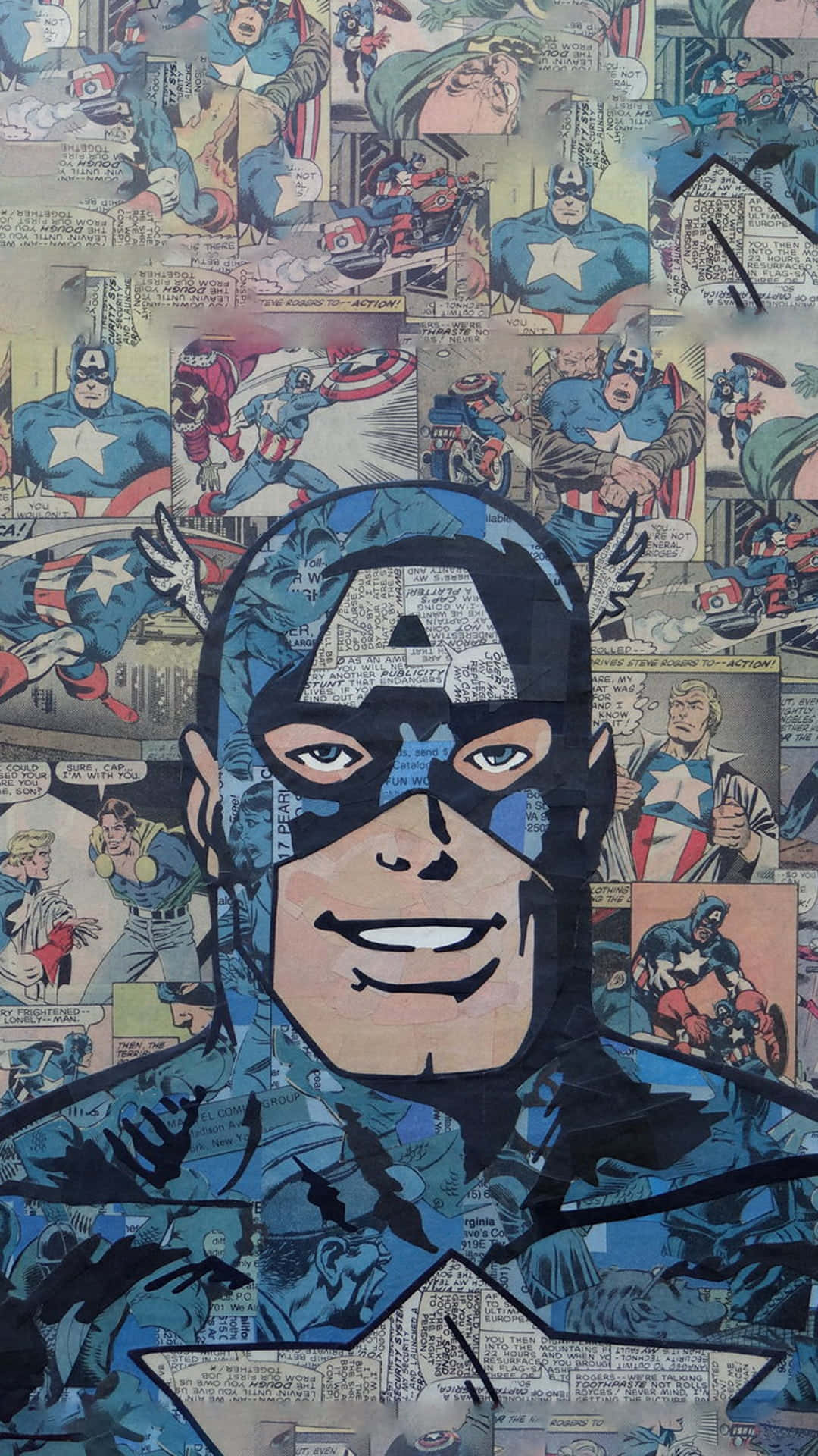 Retro Captain America: A Hero For All Times Background