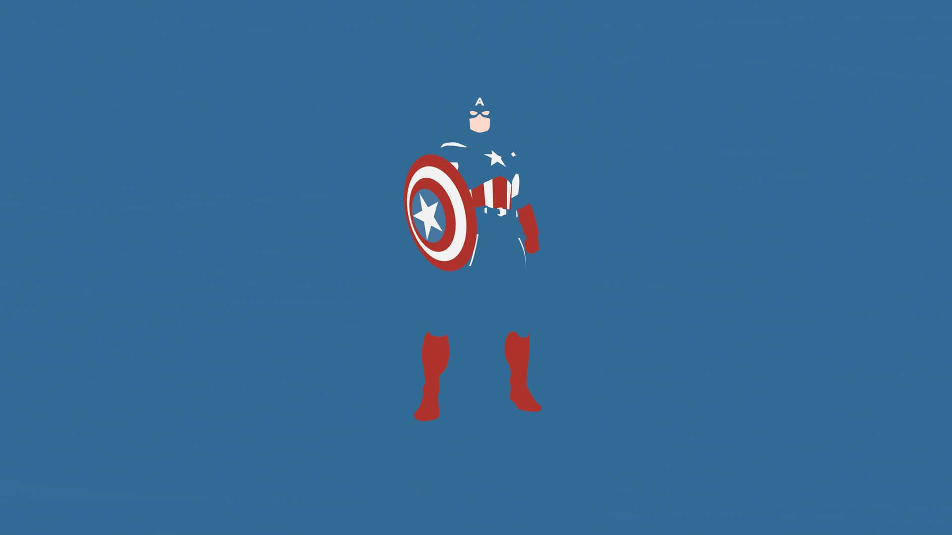 Retro Captain America Shield Background