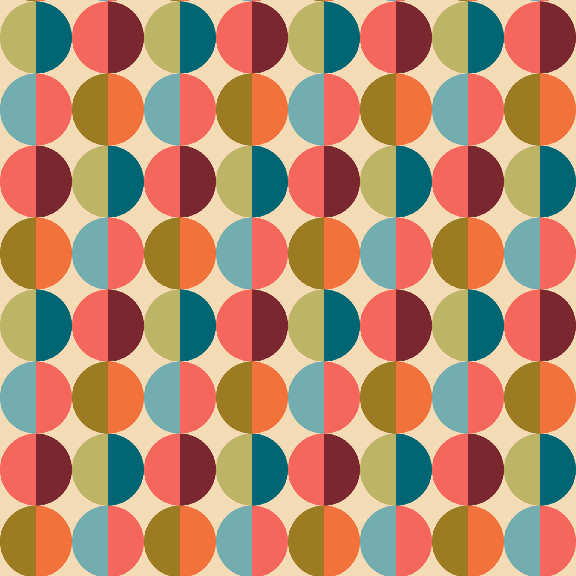 Retro Circles Pattern