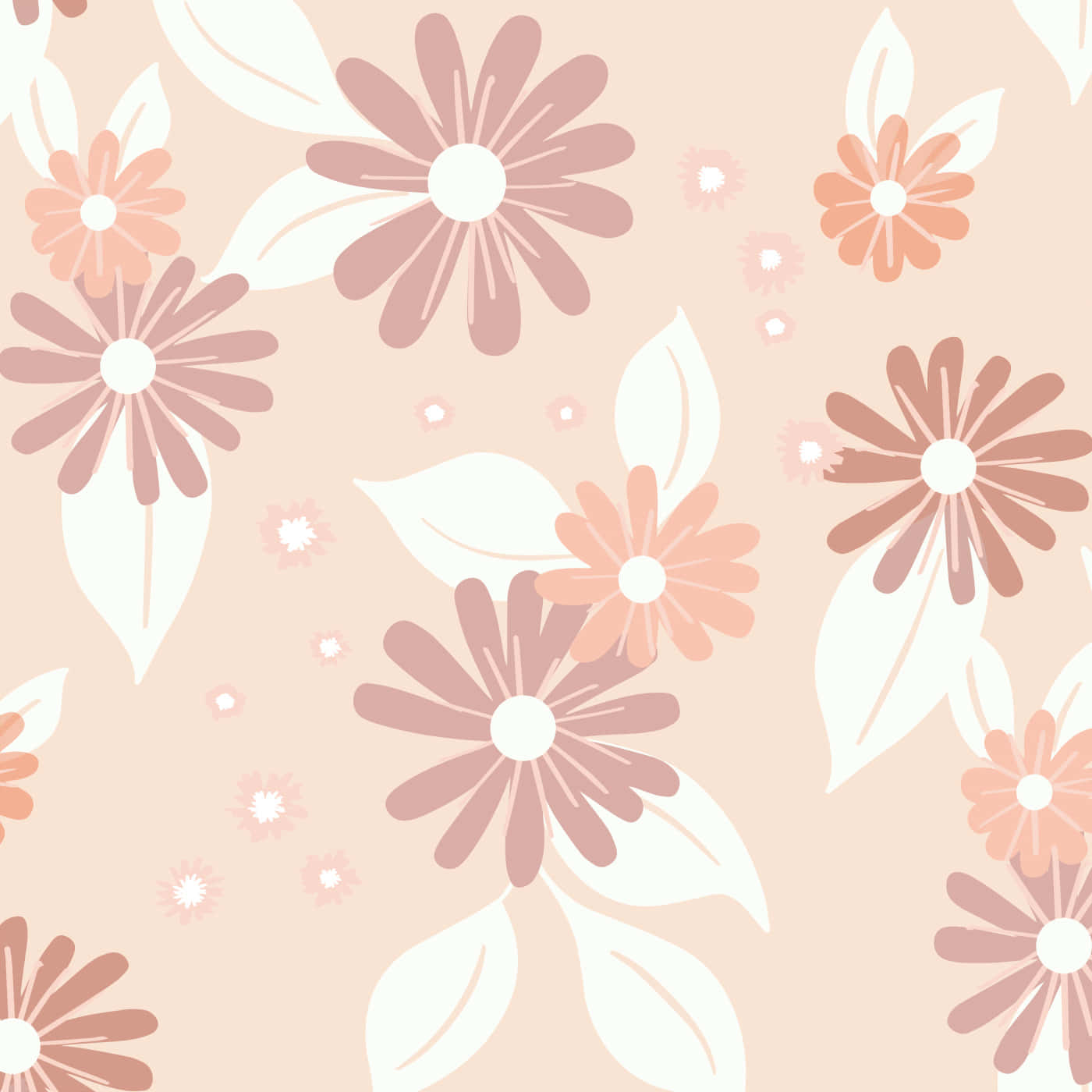 Retro Floral Pattern Background Background