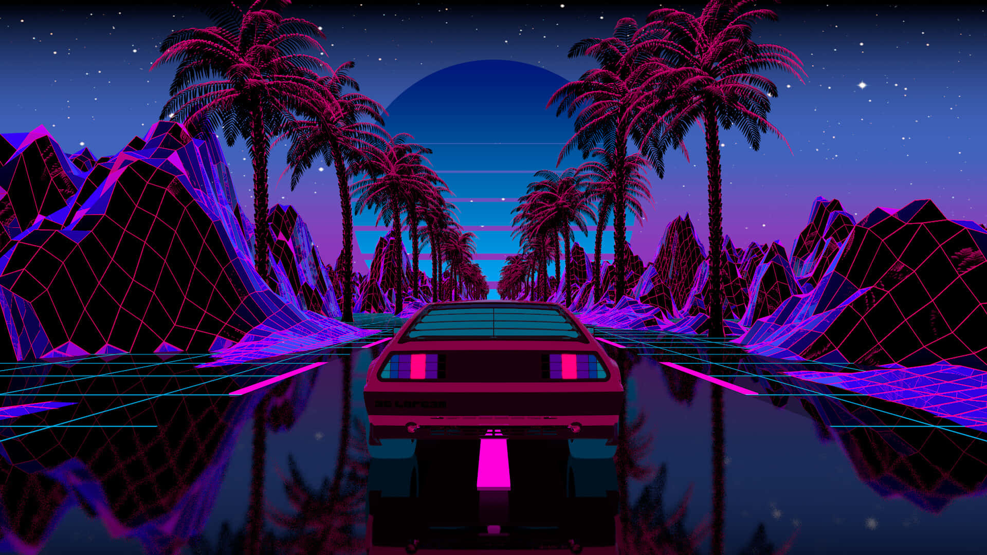 Retro Futuristic80s Vibe Artwork