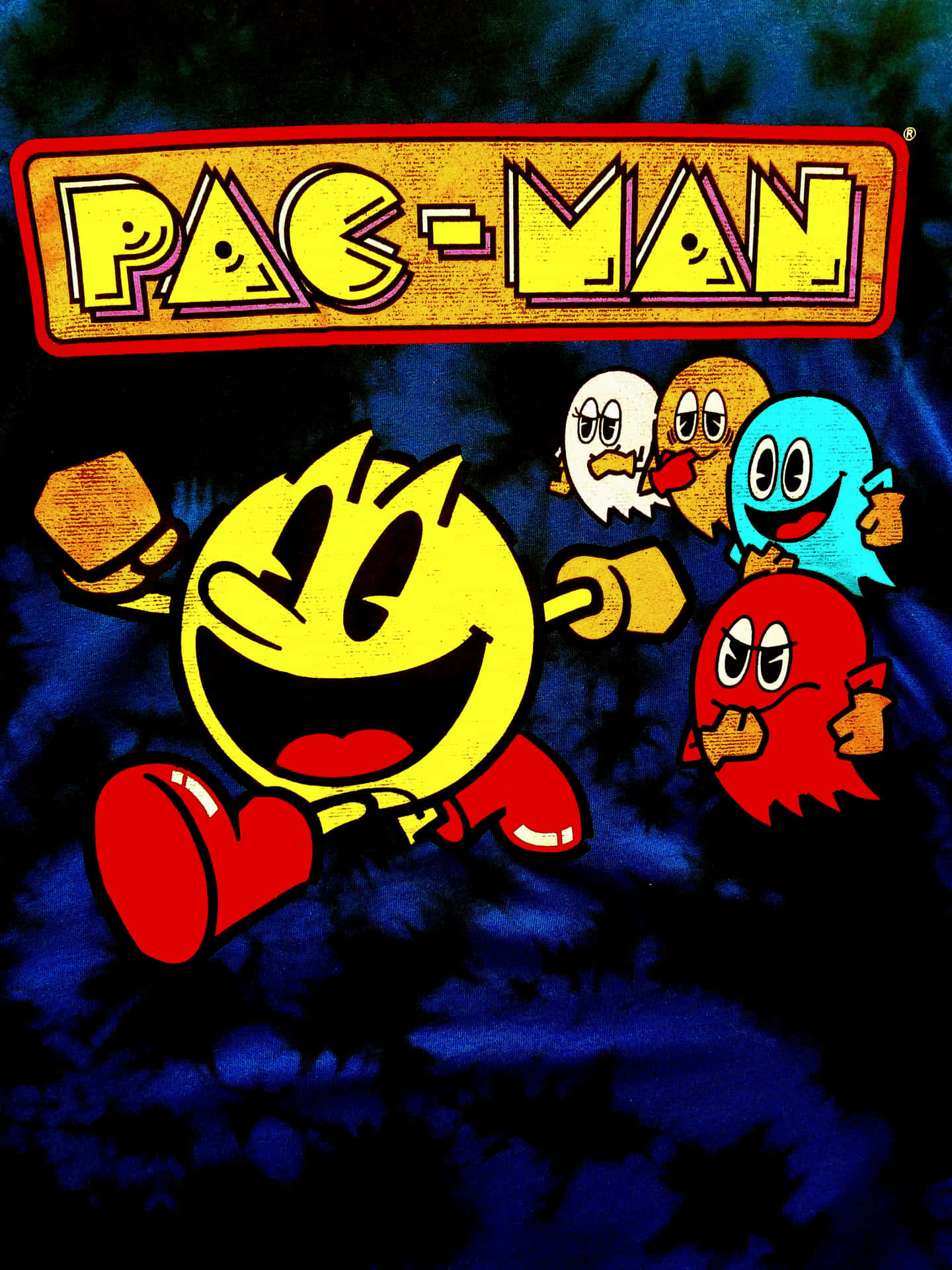 Retro Game Pac-man Running Background