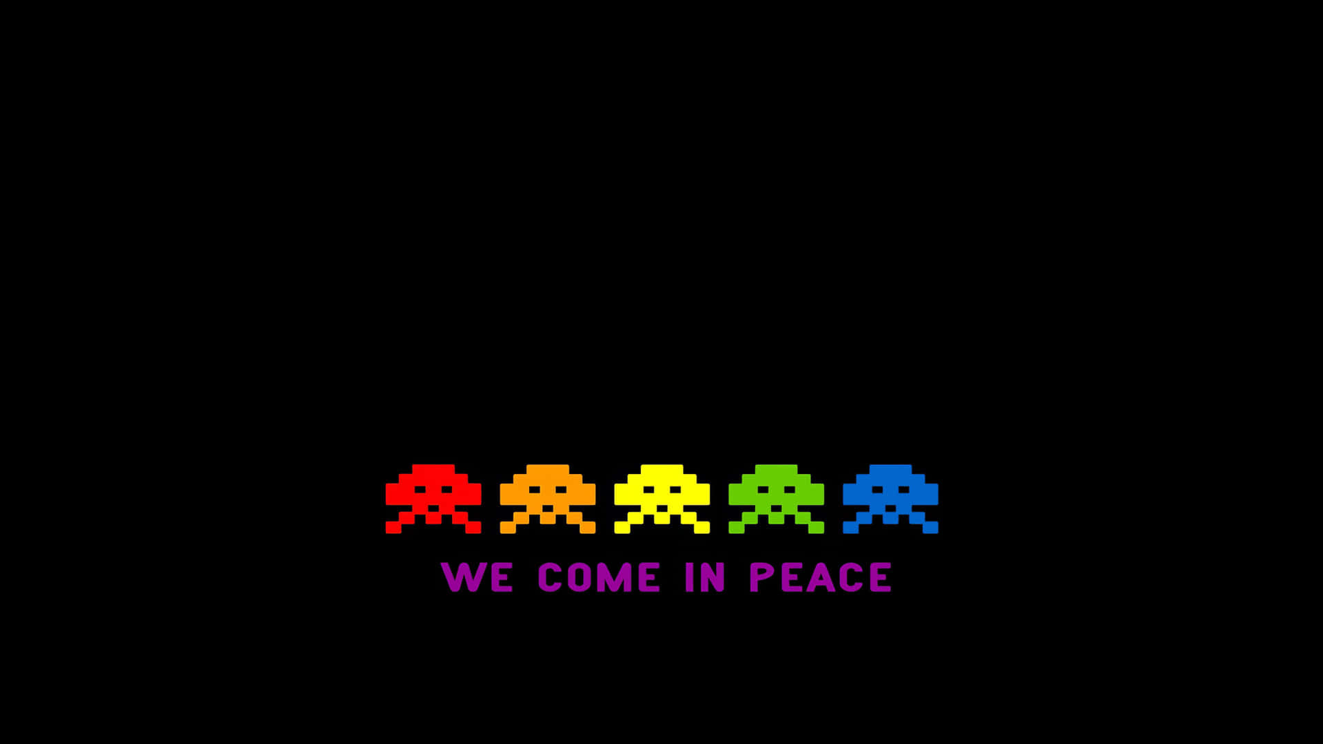 Retro Game Space Invaders Background