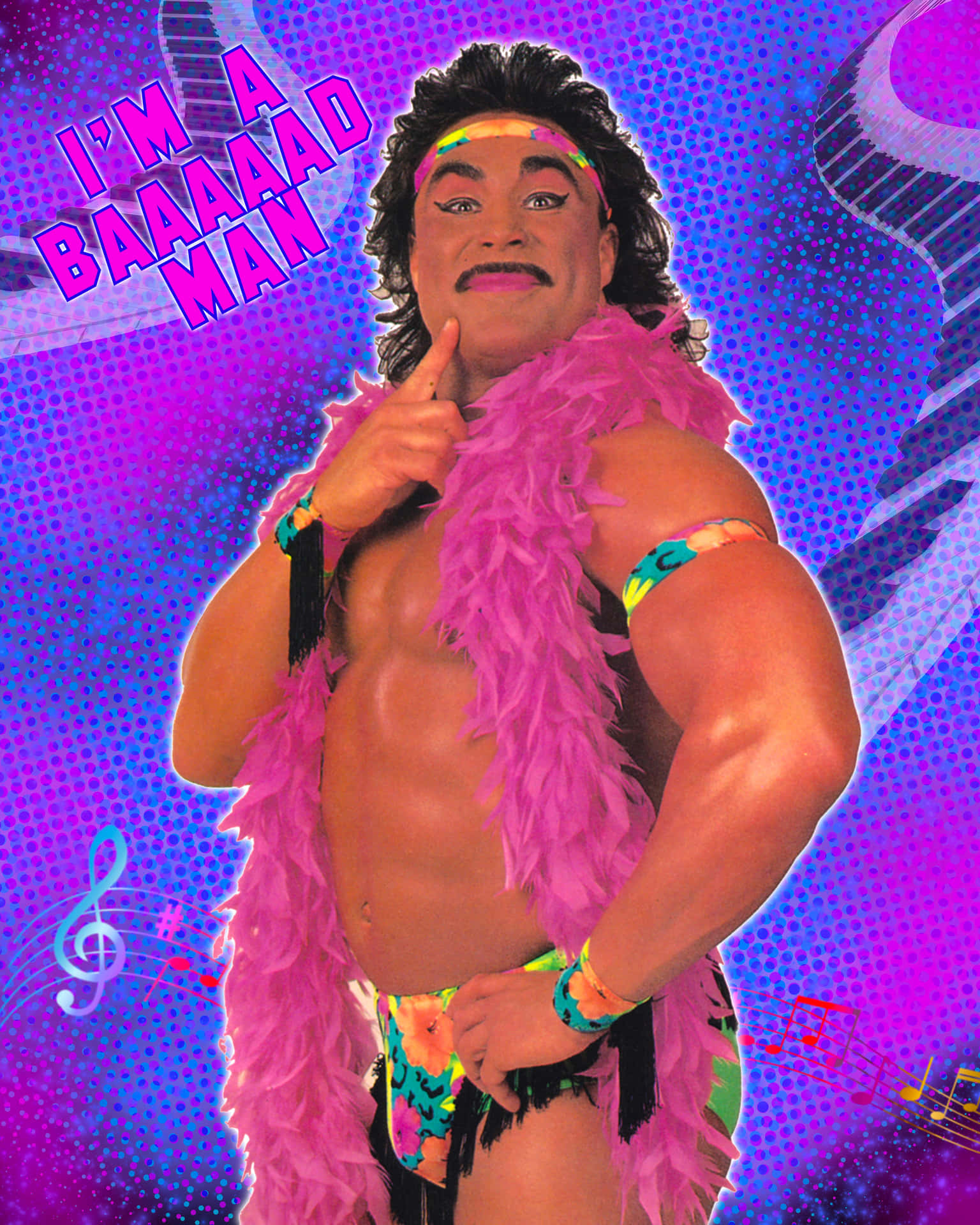 Retro Marc Mero Background