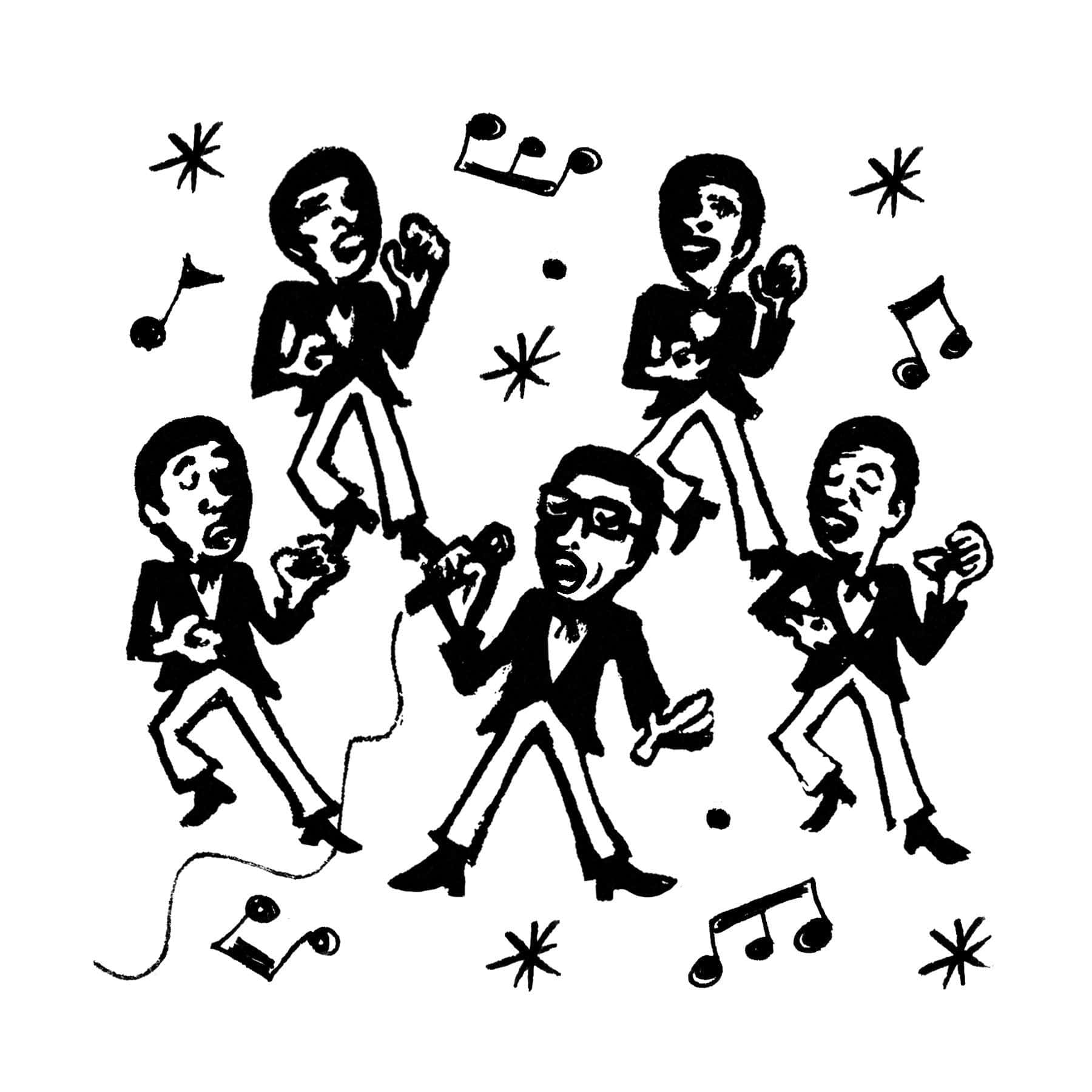 Retro Music Group Cartoon